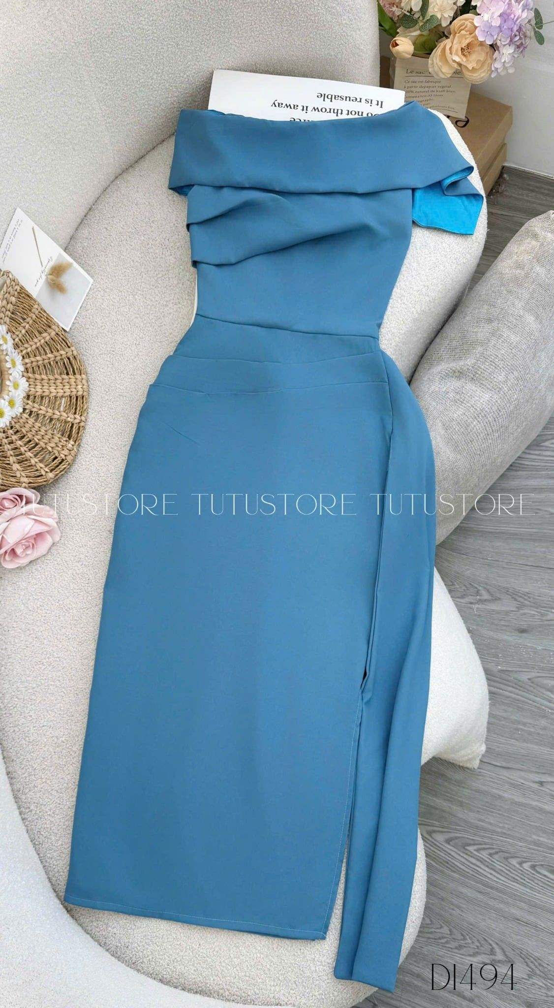 Đầm thiết kế lệch vai đi tiệc TuTu Store - Mã D1494