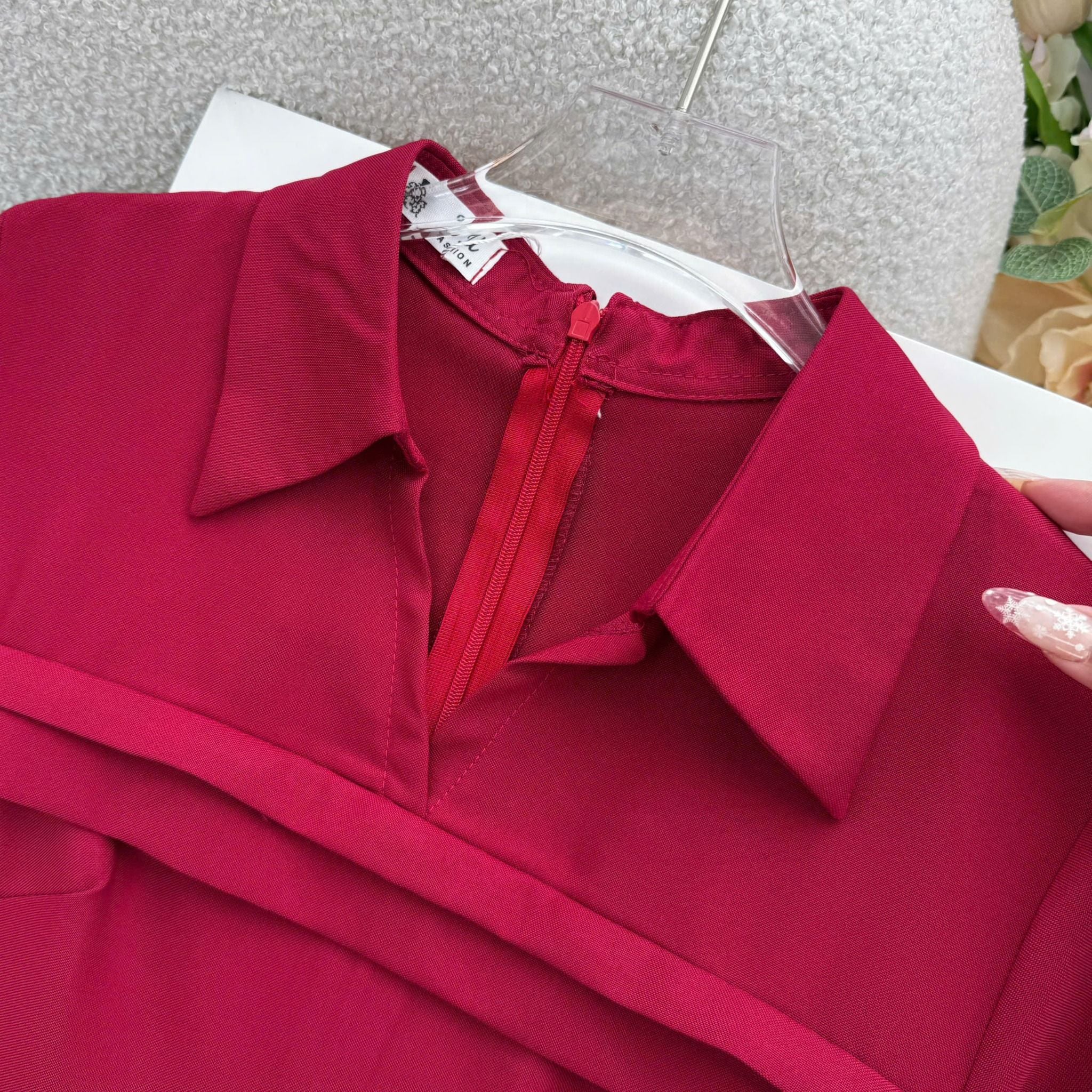 Đầm thiết kế cổ sơ mi dáng dài công sở TuTu Store - Mã D1549