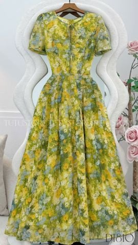 Đầm Hoa Thiết Kế Cổ Tròn Dáng Xòe Đi Chơi TuTu Store Mã D1810
