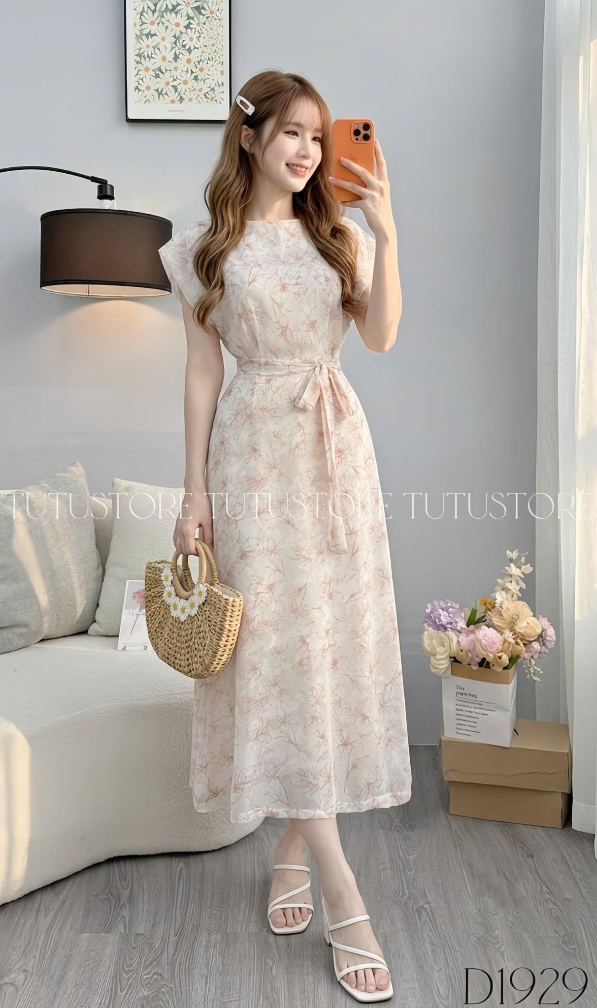 Đầm Thiết Kế Cổ Thuyền Chiết Eo Dáng Dài Đầm Đi Tiệc TuTu Store Mã D1929