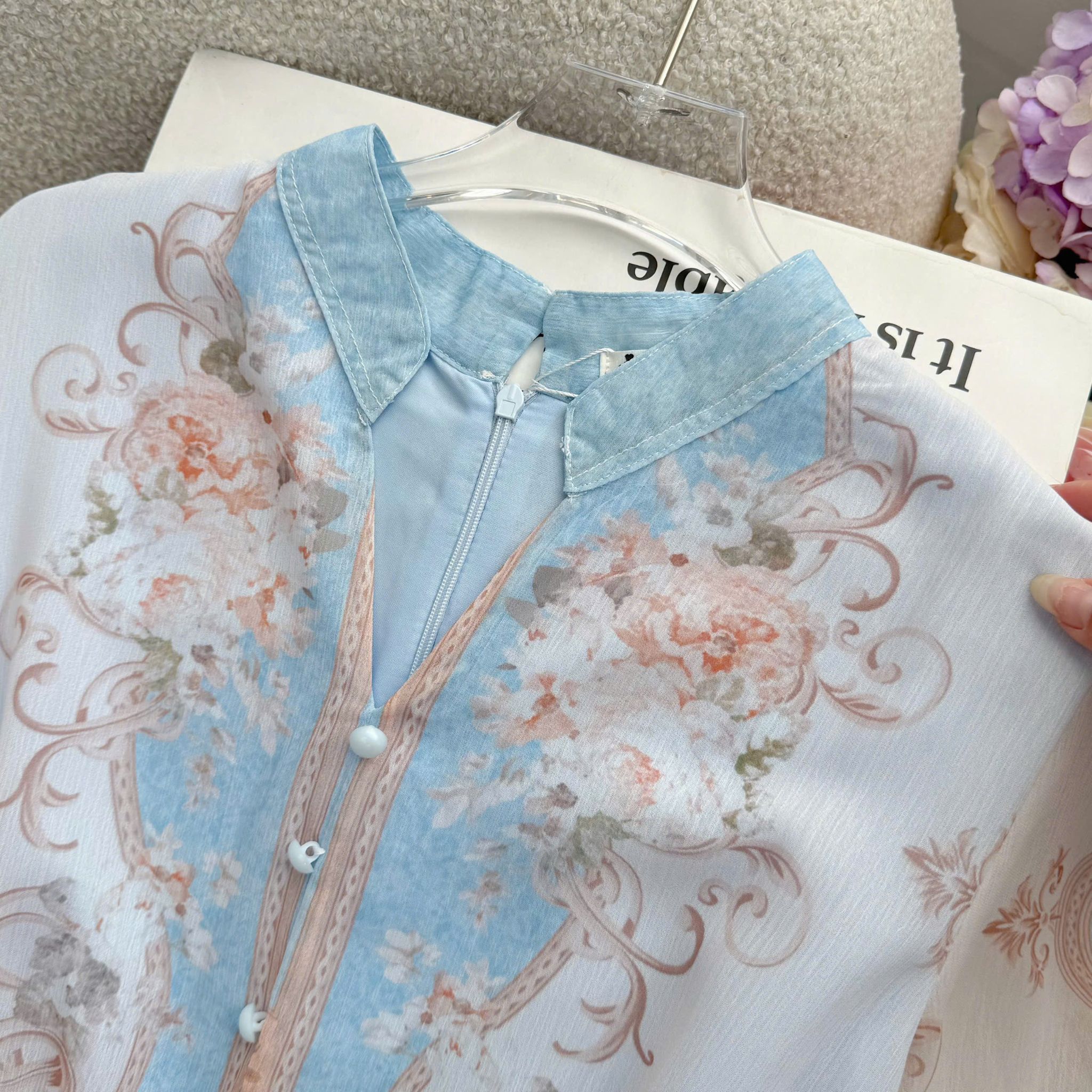 Đầm Thiết Kế Cổ V Đính Nút Dáng Dài Đầm Đi Tiệc TuTu Store Mã D1922
