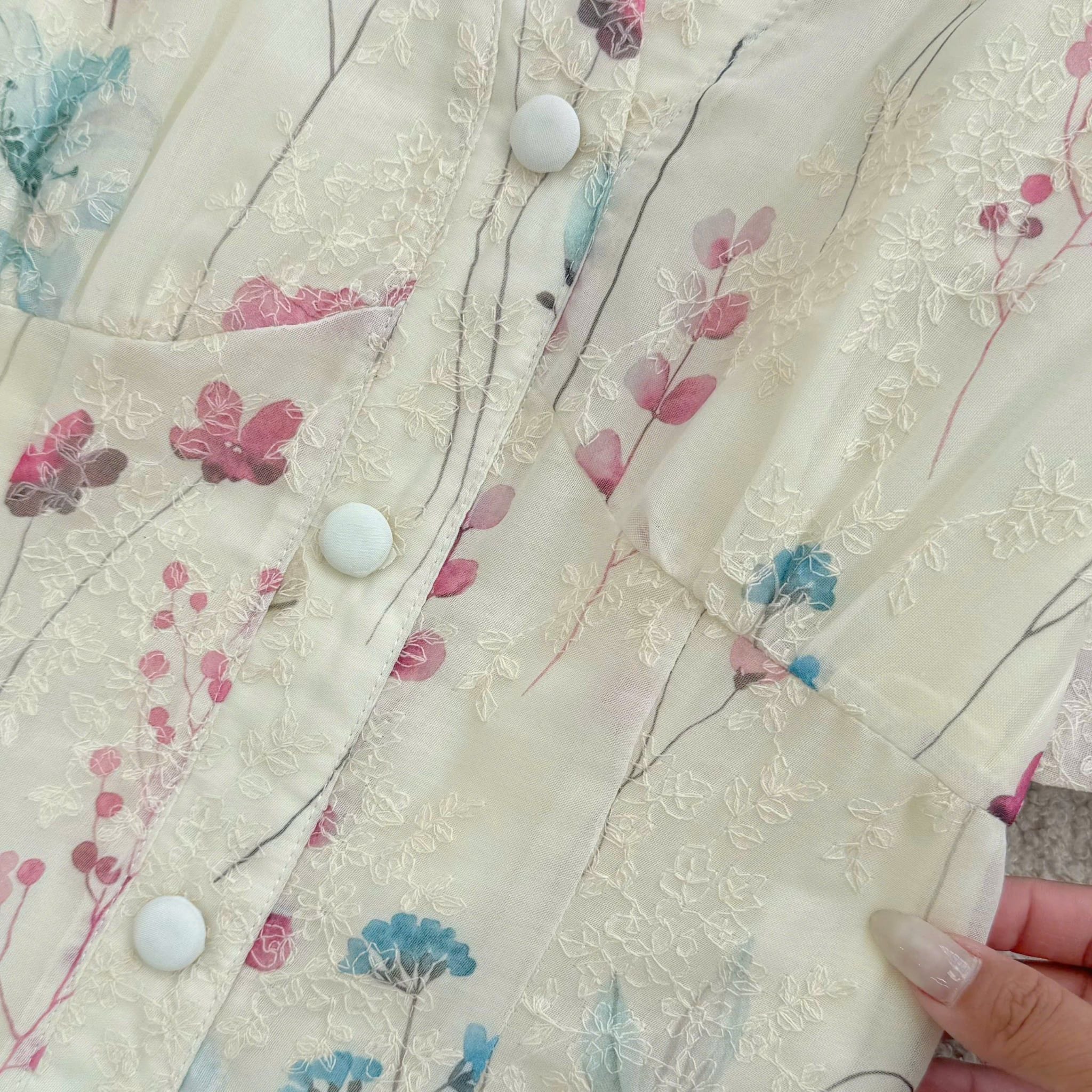 Đầm Hoa Thiết Kế Cổ Tim Dáng A Đi Chơi TuTu Store Mã D1781