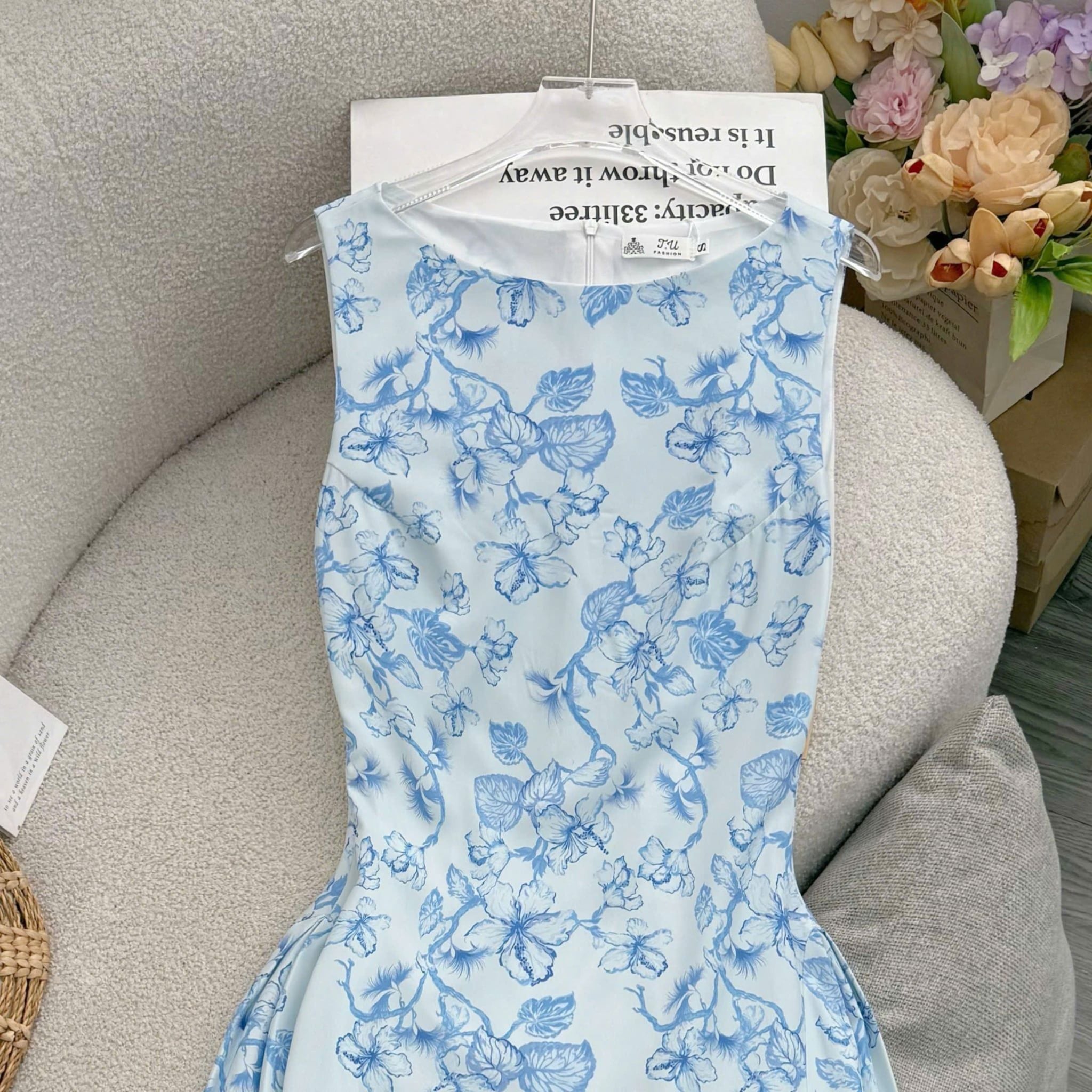 Đầm Thiết Kế Dáng Xòe Đơn Giản Đi Chơi TuTu Store Mã D1803