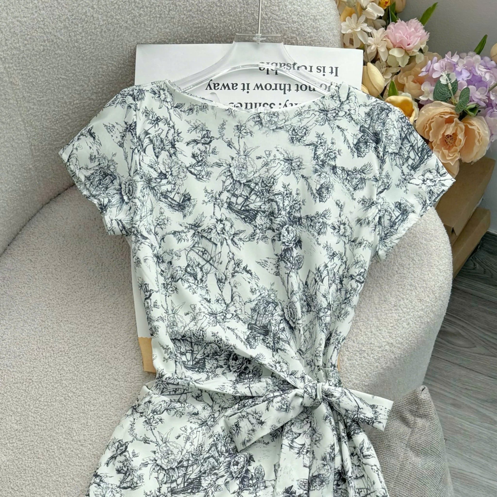 Đầm Thiết Kế Buộc Eo Dáng Dài Đi Tiệc TuTu Store Mã D1786