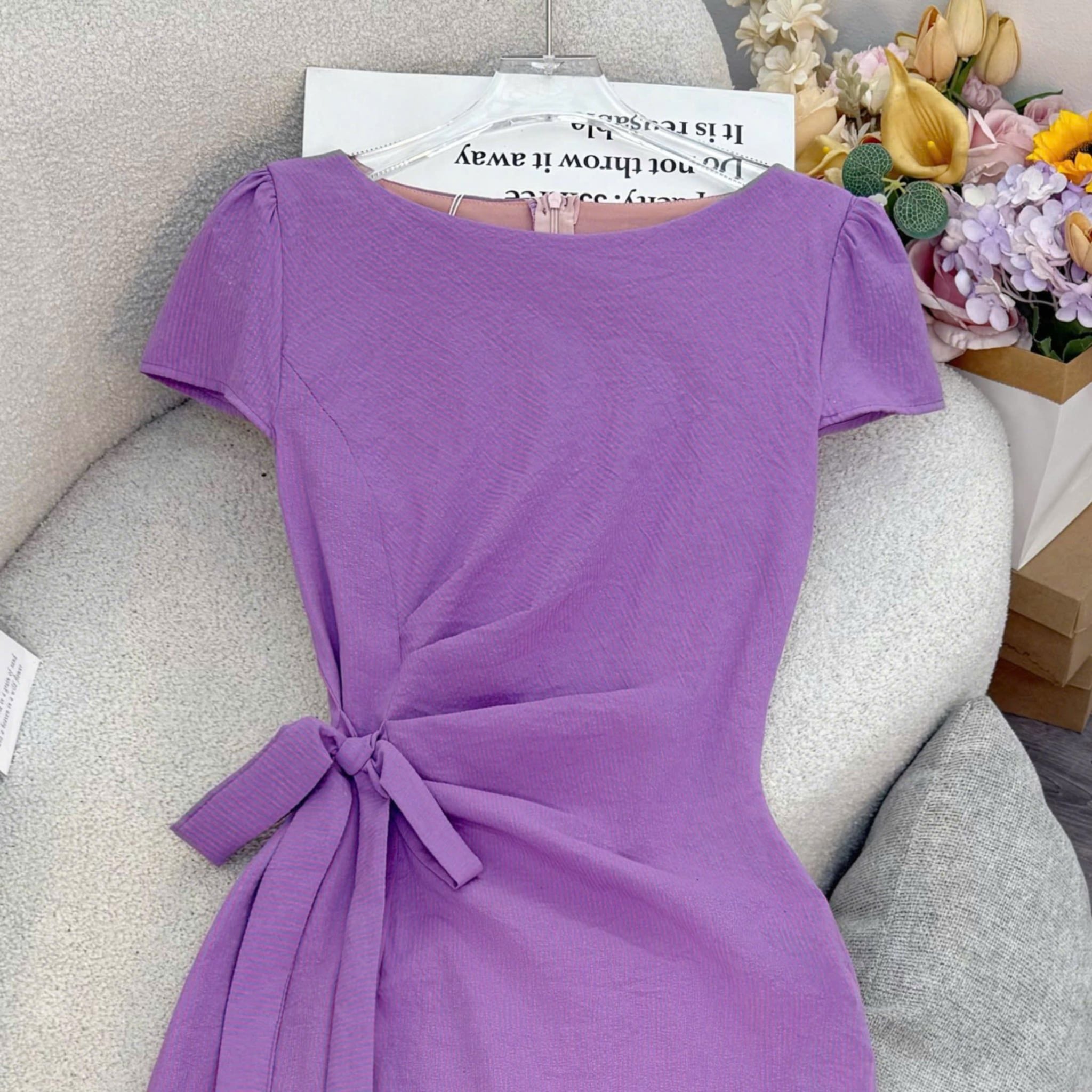 Đầm Thiết Kế Buộc Eo Dáng Dài Đi Chơi TuTu Store Mã D1758