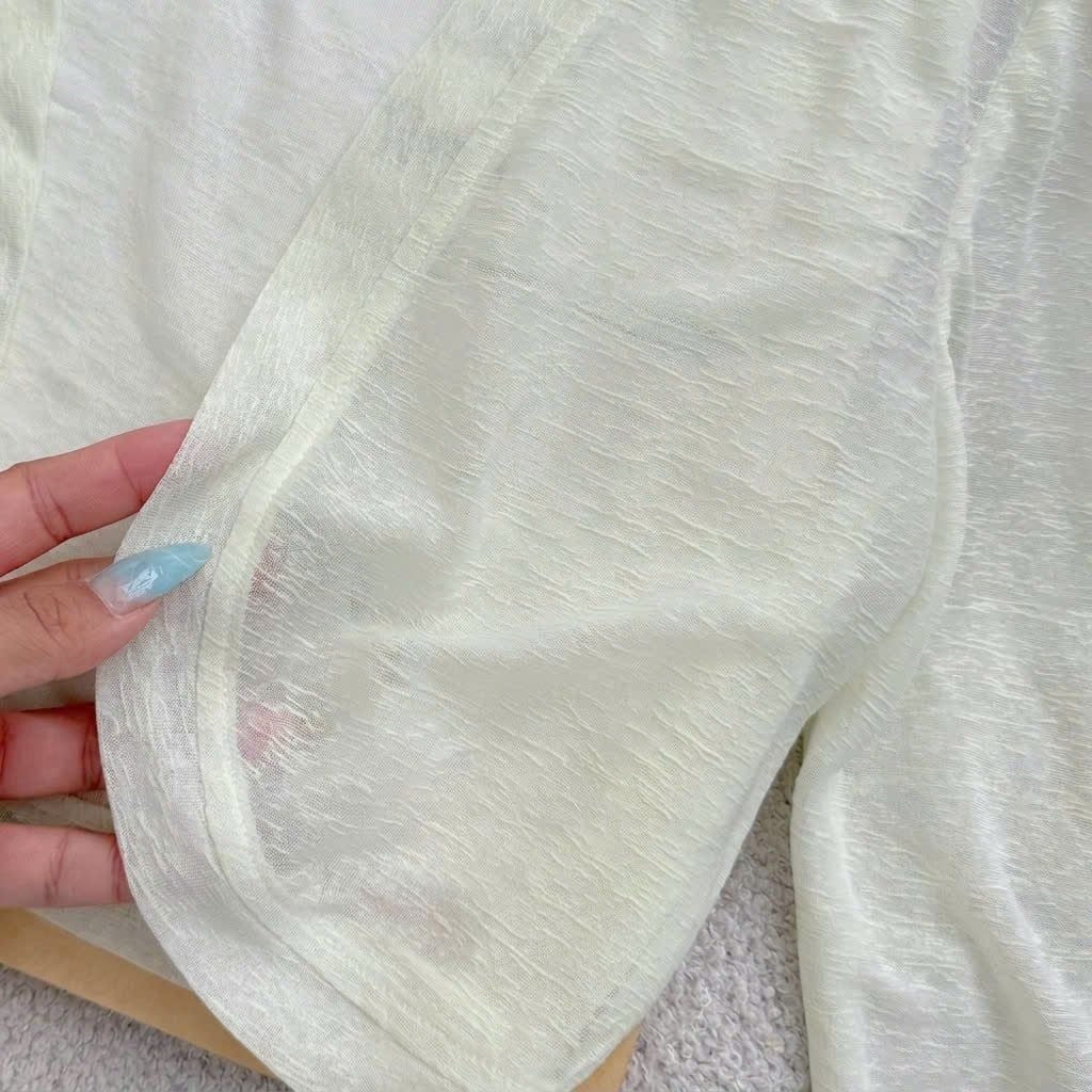 Áo Thiết Kế Khoác Ngoài Dáng Croptop Mỏng Nhẹ Nhàng Đi Chơi TuTu Store Mã A606