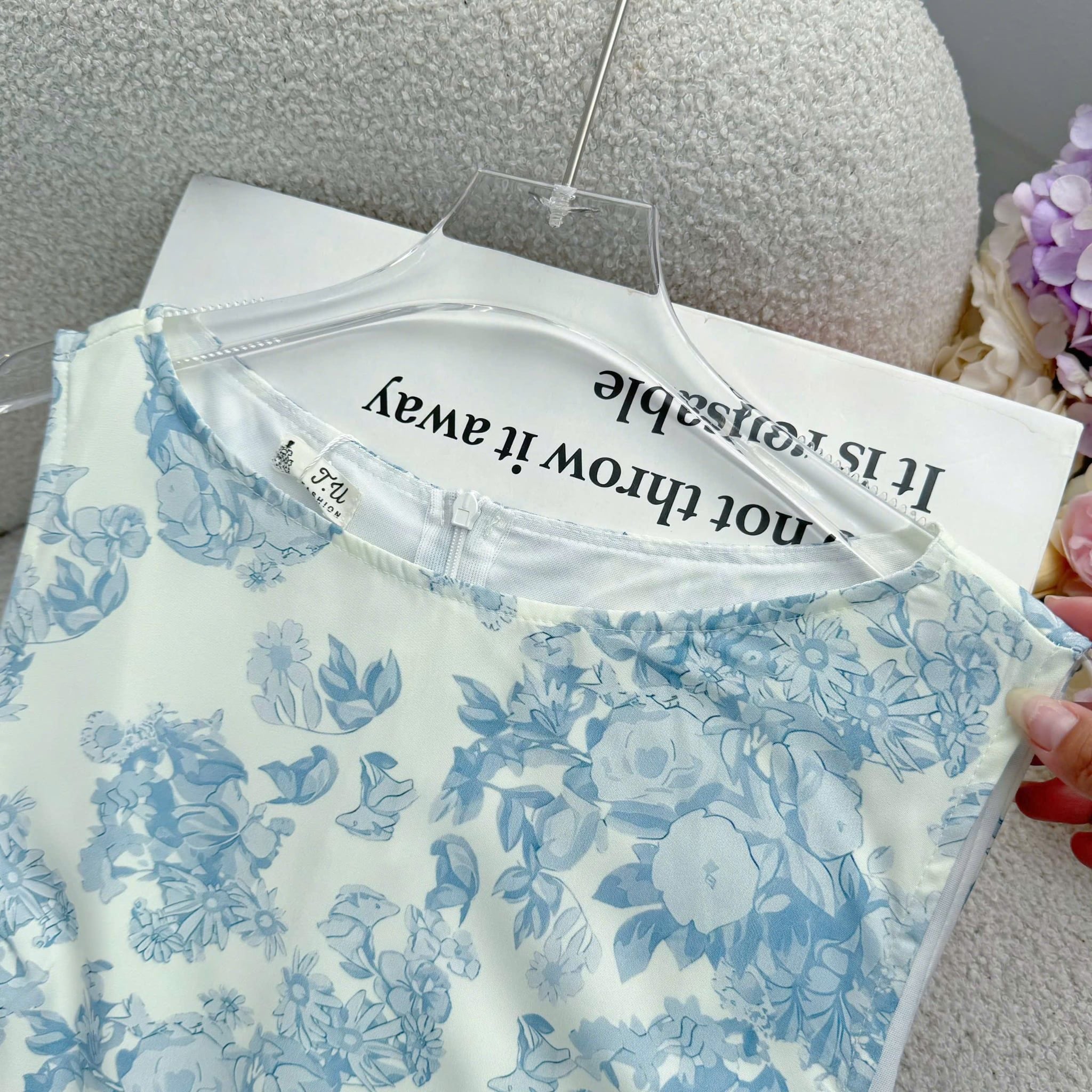 Đầm Thiết Kế Cổ Thuyền Dáng Dài Đơn Giản Đi Chơi TuTu Store Mã D1811