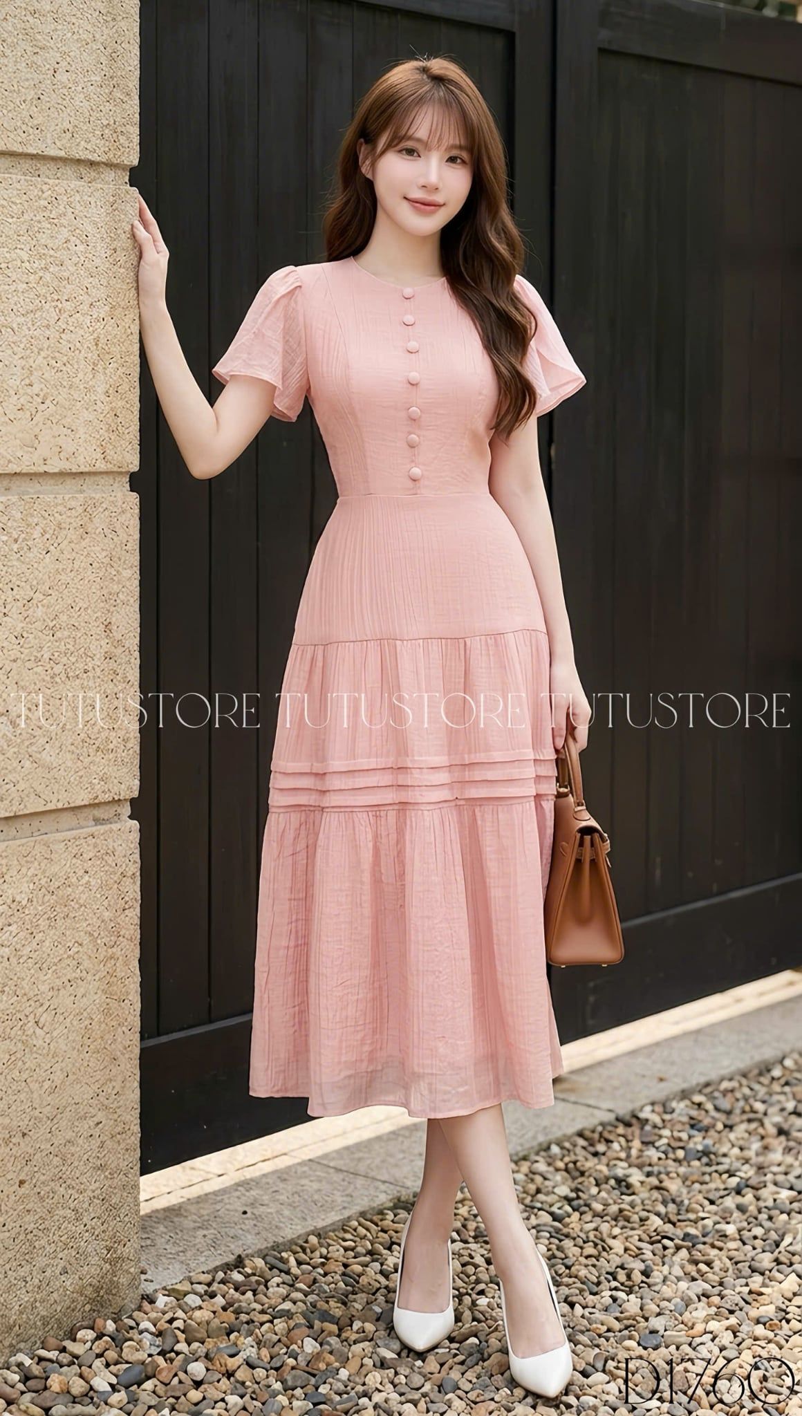 Đầm Thiết Kế Chiết Eo Tùng Xòe Đi Chơi TuTu Store Mã D1760