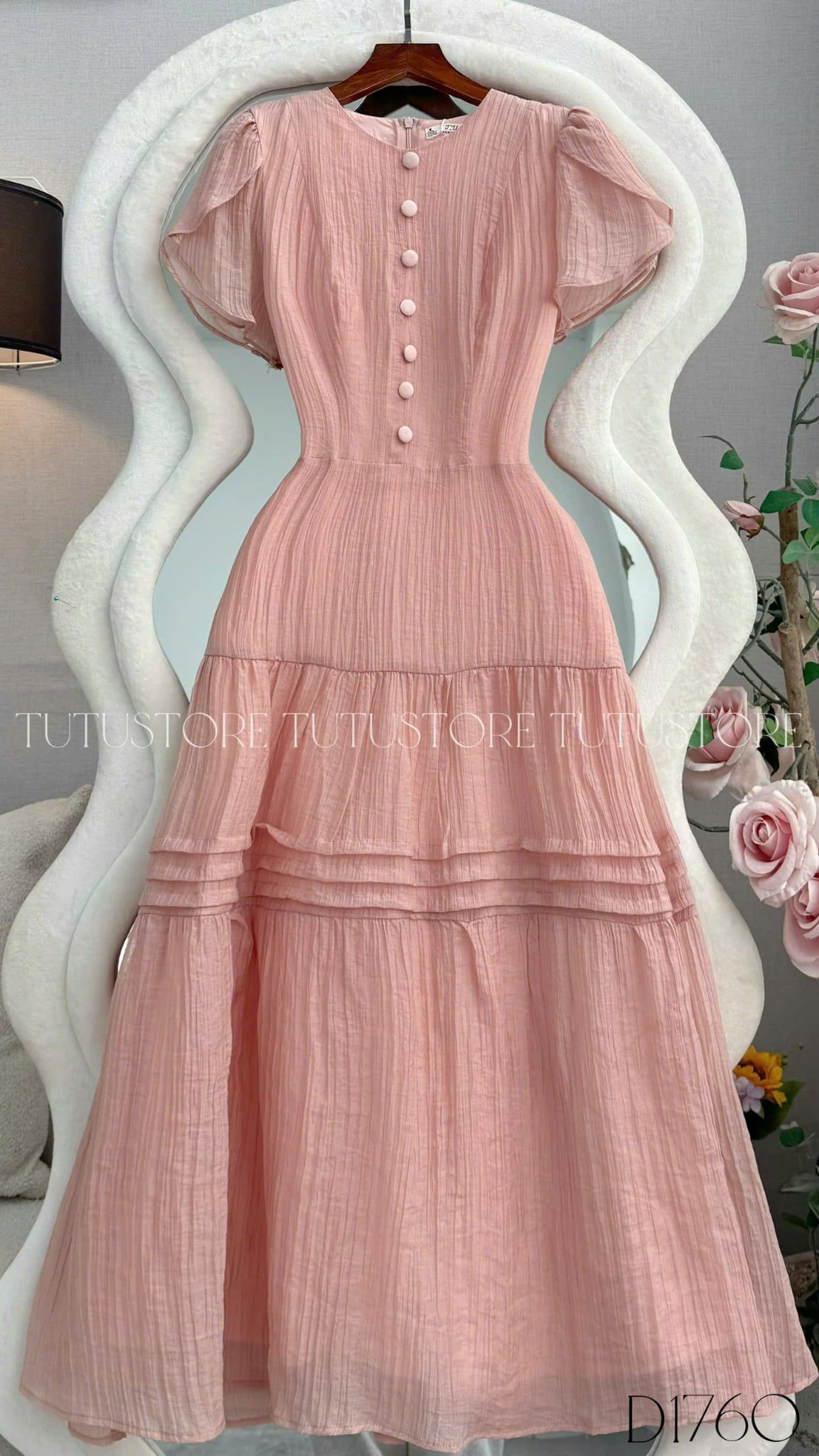 Đầm Thiết Kế Chiết Eo Tùng Xòe Đi Chơi TuTu Store Mã D1760