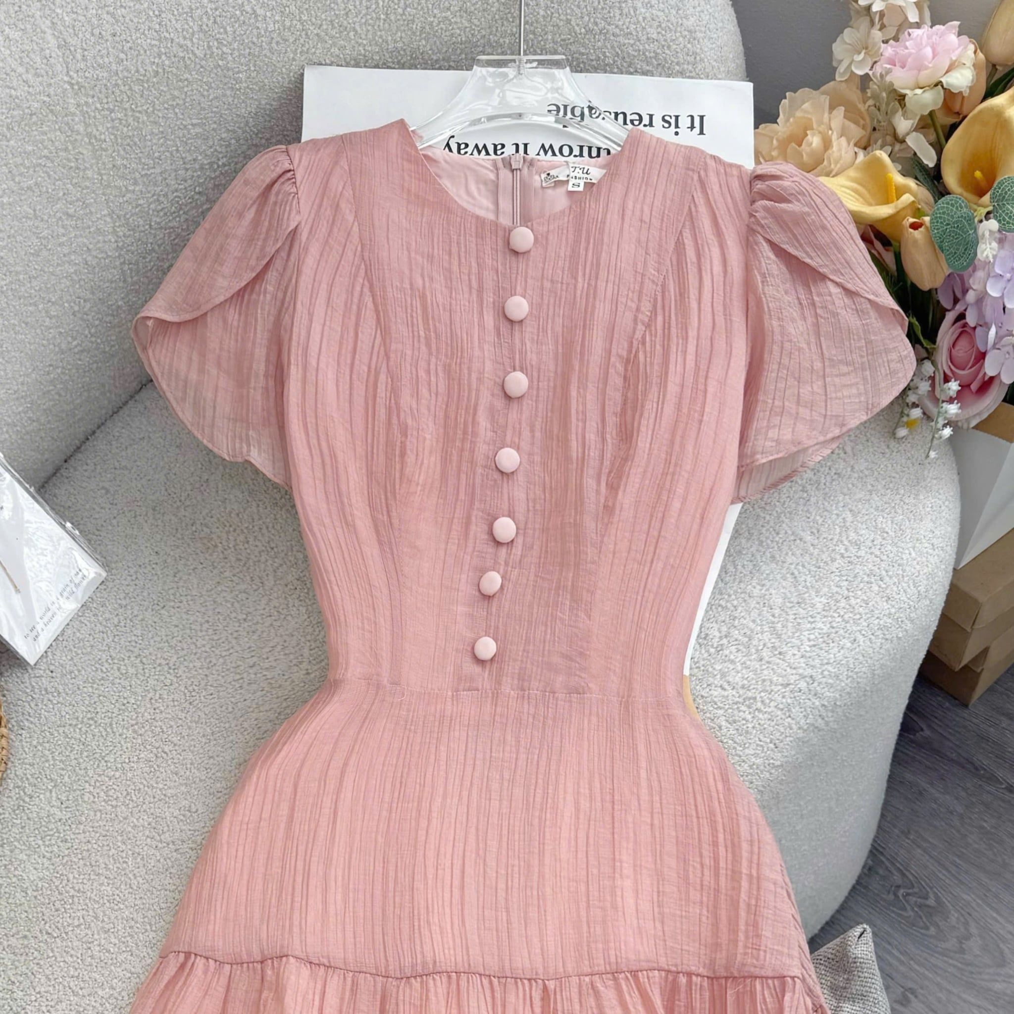 Đầm Thiết Kế Chiết Eo Tùng Xòe Đi Chơi TuTu Store Mã D1760
