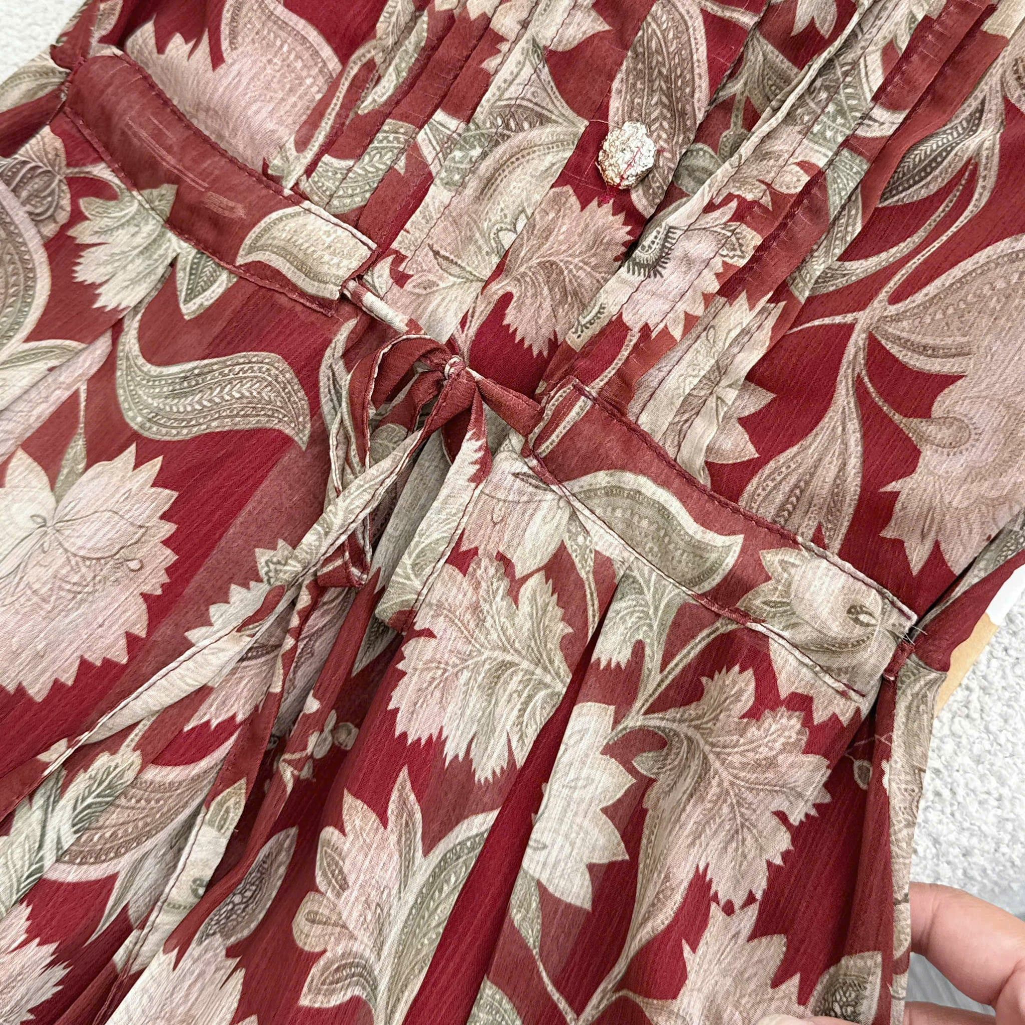 Đầm Thiết Kế Cổ Sơ Mi Dáng Xòe Họa Tiết Hoa Đầm Đi Tiệc TuTu Store Mã D1873