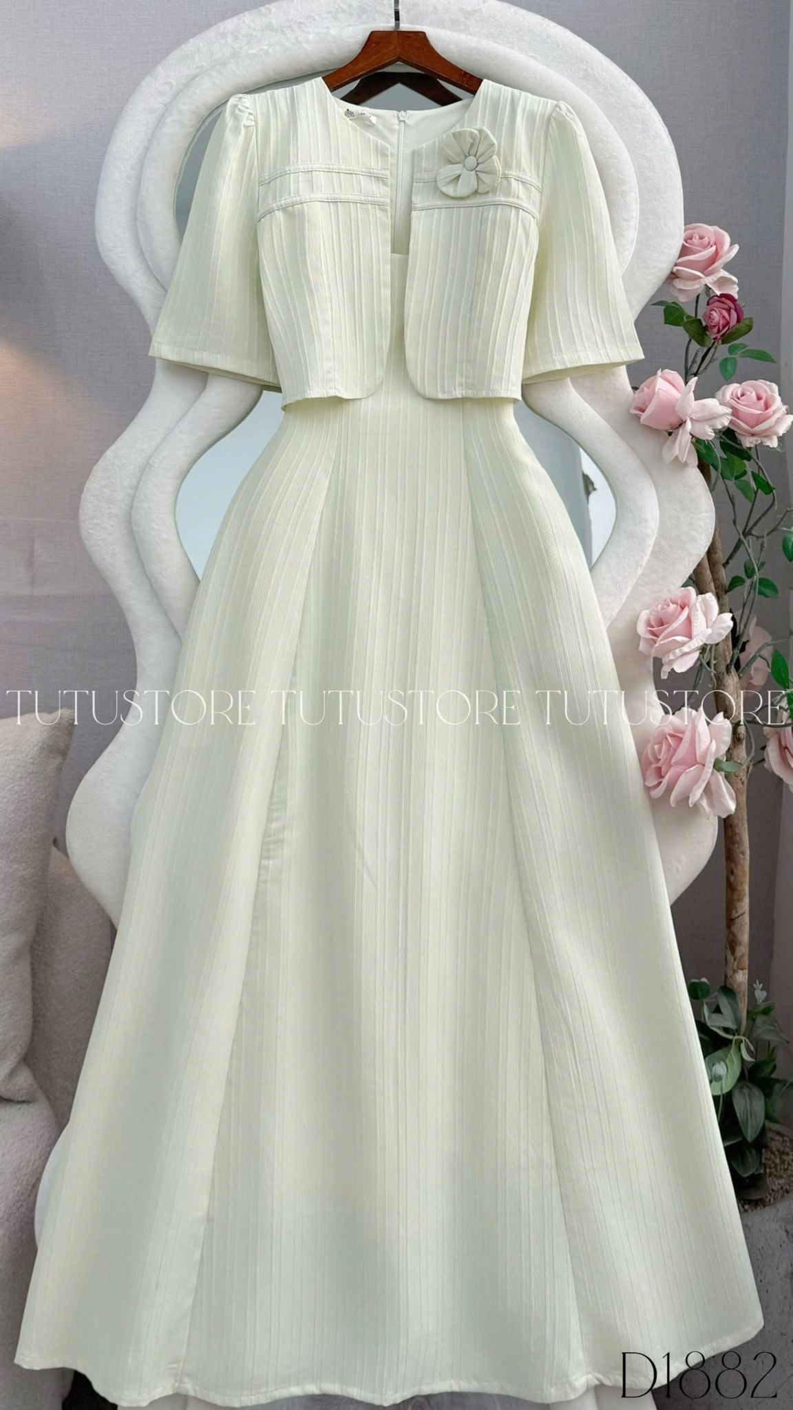 Đầm Thiết Kế Tay Lỡ Dáng Dài Đầm Đi Tiệc TuTu Store Mã D1882