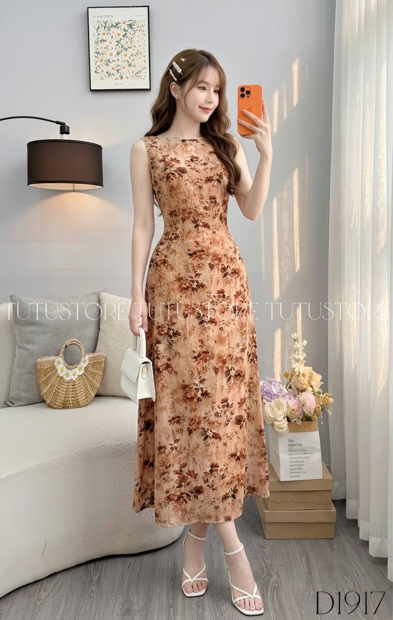 Đầm Thiết Kế Cổ Thuyền Hai Dây Dáng Dài Đầm Đi Tiệc TuTu Store Mã D1917