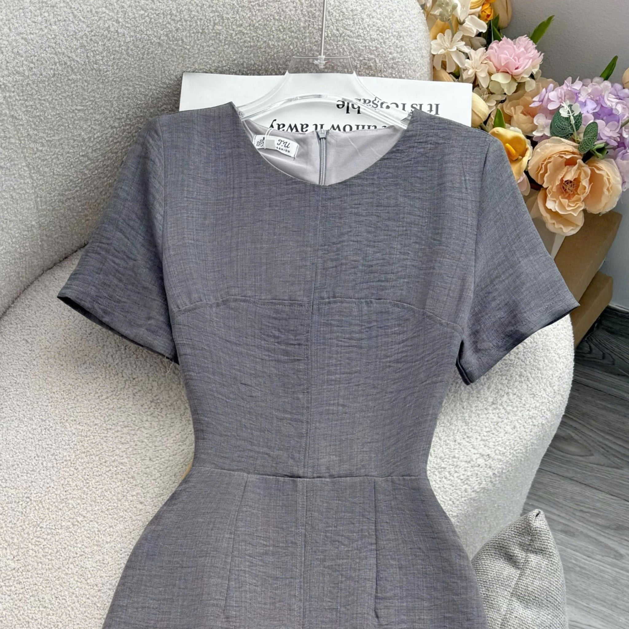 Đầm Thiết Kế Dáng Chữ A Đơn Giản Thanh Lịch Đi Tiệc TuTu Store Mã D1798