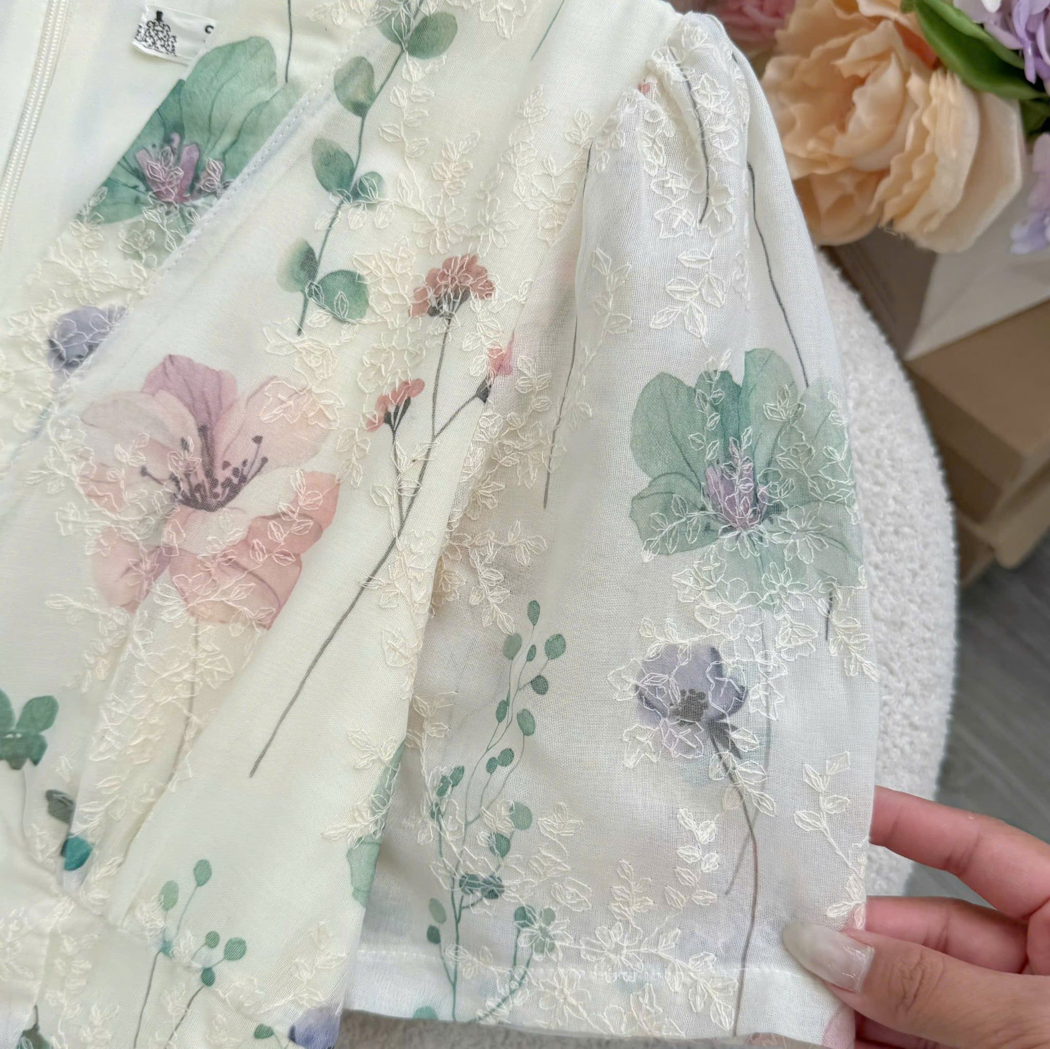 Đầm Hoa Thiết Kế Cổ Tim Dáng A Đi Chơi TuTu Store Mã D1781