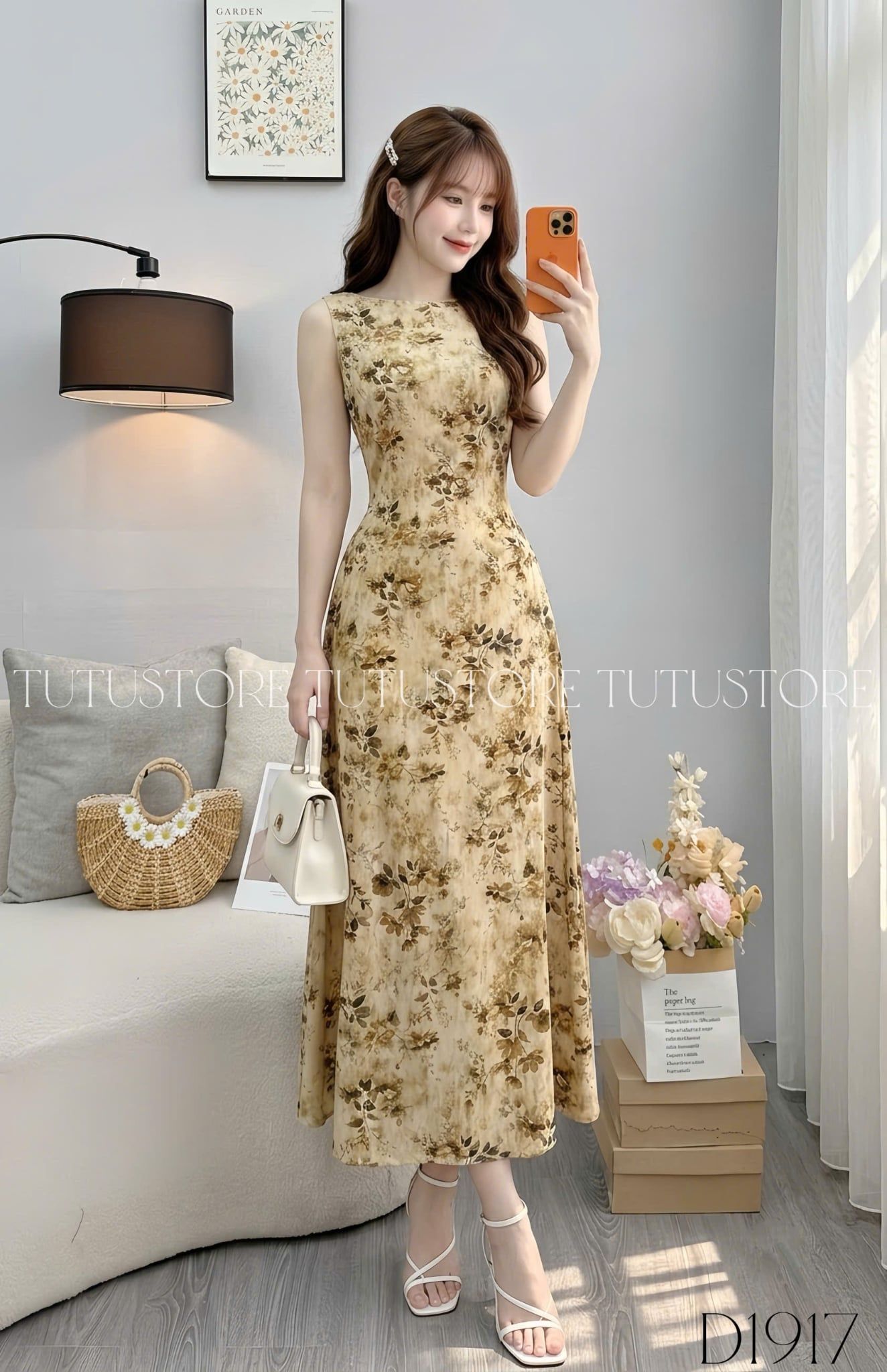 Đầm Thiết Kế Cổ Thuyền Hai Dây Dáng Dài Đầm Đi Tiệc TuTu Store Mã D1917