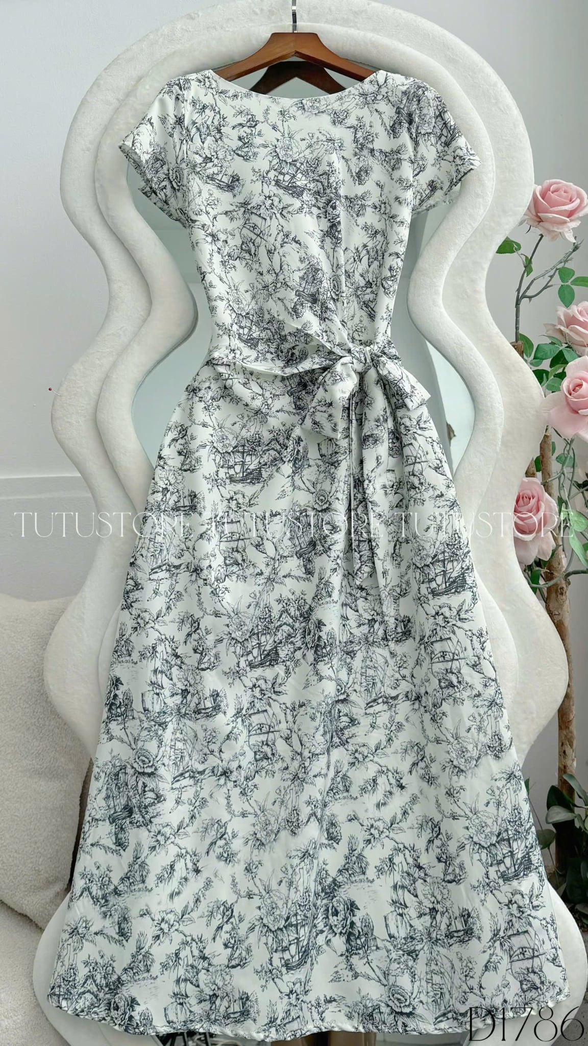 Đầm Thiết Kế Buộc Eo Dáng Dài Đi Tiệc TuTu Store Mã D1786