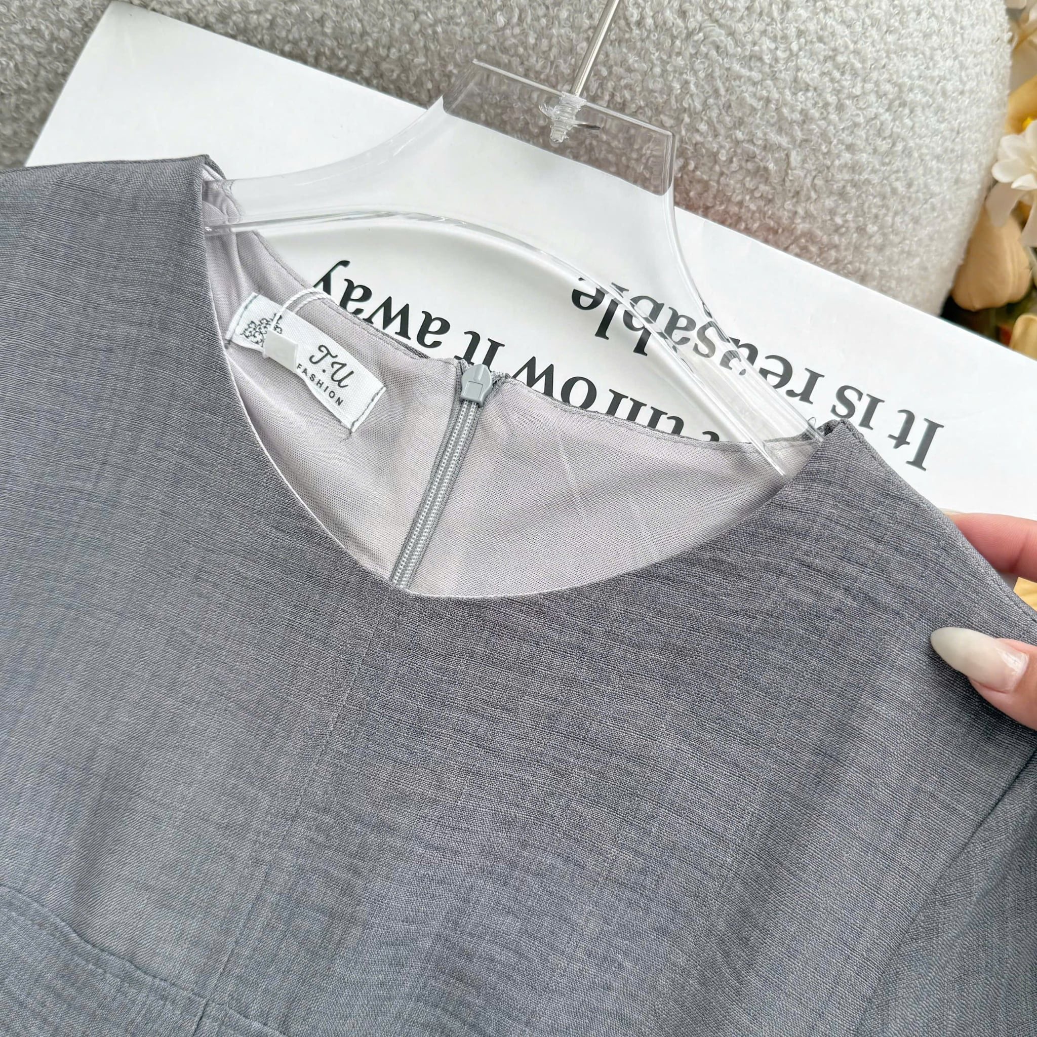 Đầm Thiết Kế Dáng Chữ A Đơn Giản Thanh Lịch Đi Tiệc TuTu Store Mã D1798