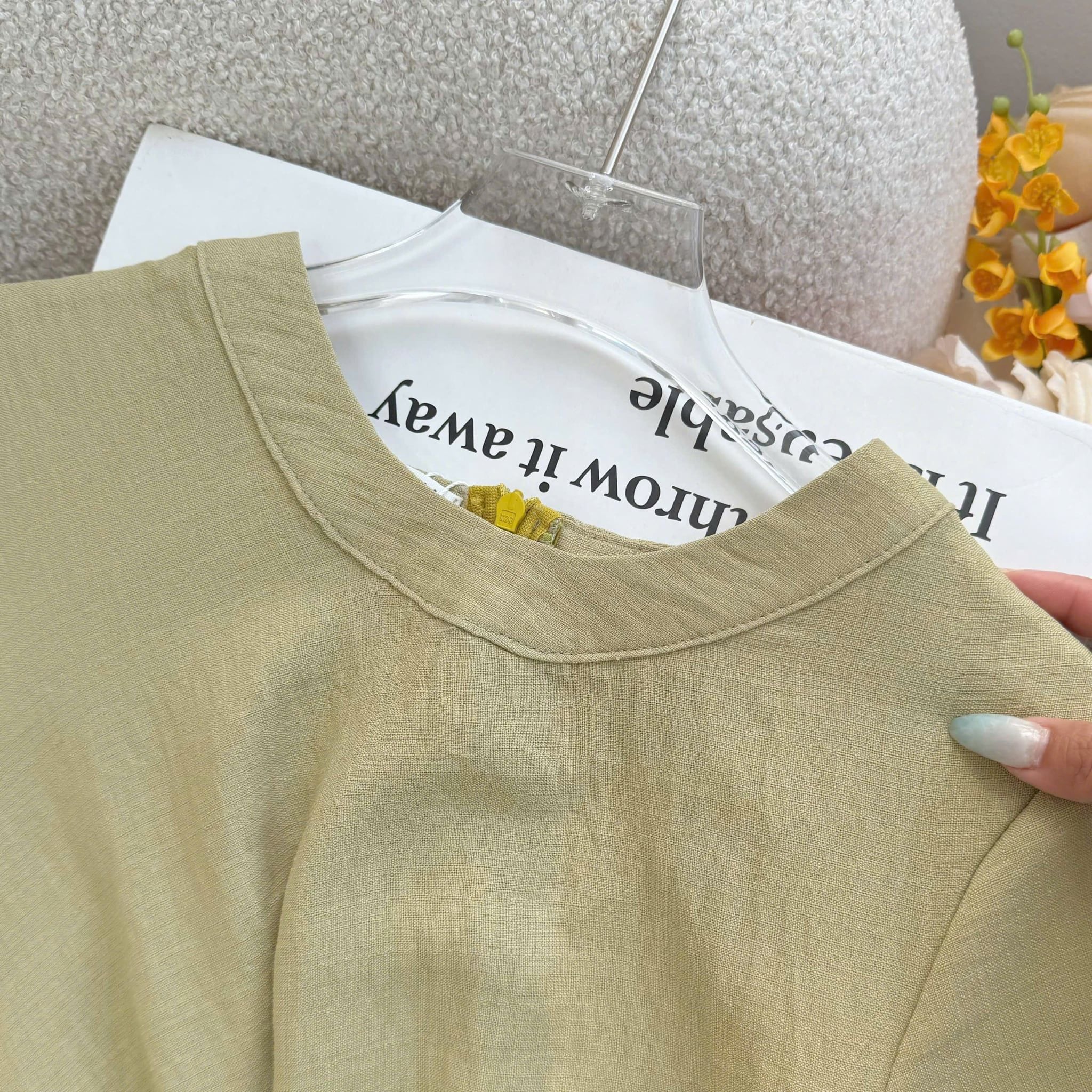 Đầm Thiết Kế Cổ Tròn Nhấn Eo Dáng Dài Đầm Đi Tiệc TuTu Store Mã D1867