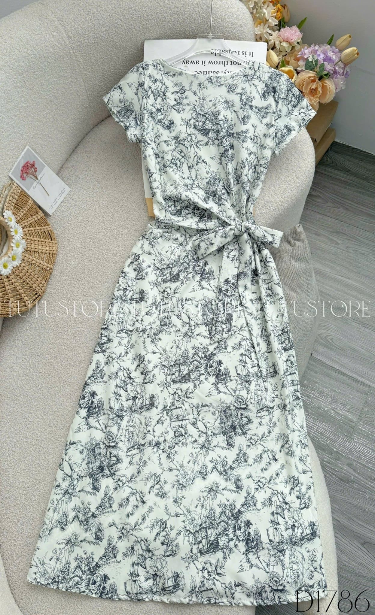 Đầm Thiết Kế Buộc Eo Dáng Dài Đi Tiệc TuTu Store Mã D1786