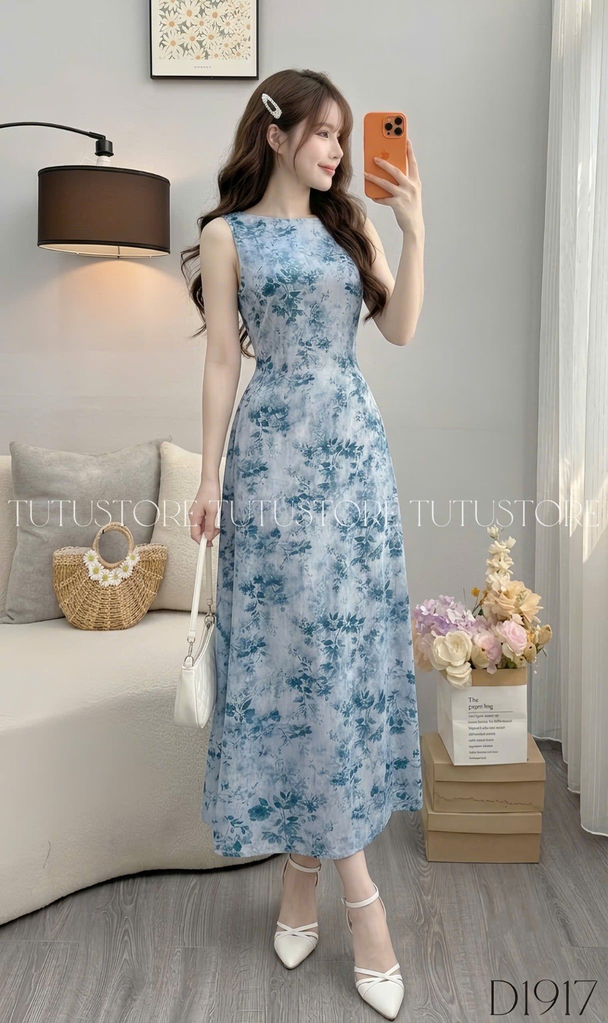 Đầm Thiết Kế Cổ Thuyền Hai Dây Dáng Dài Đầm Đi Tiệc TuTu Store Mã D1917