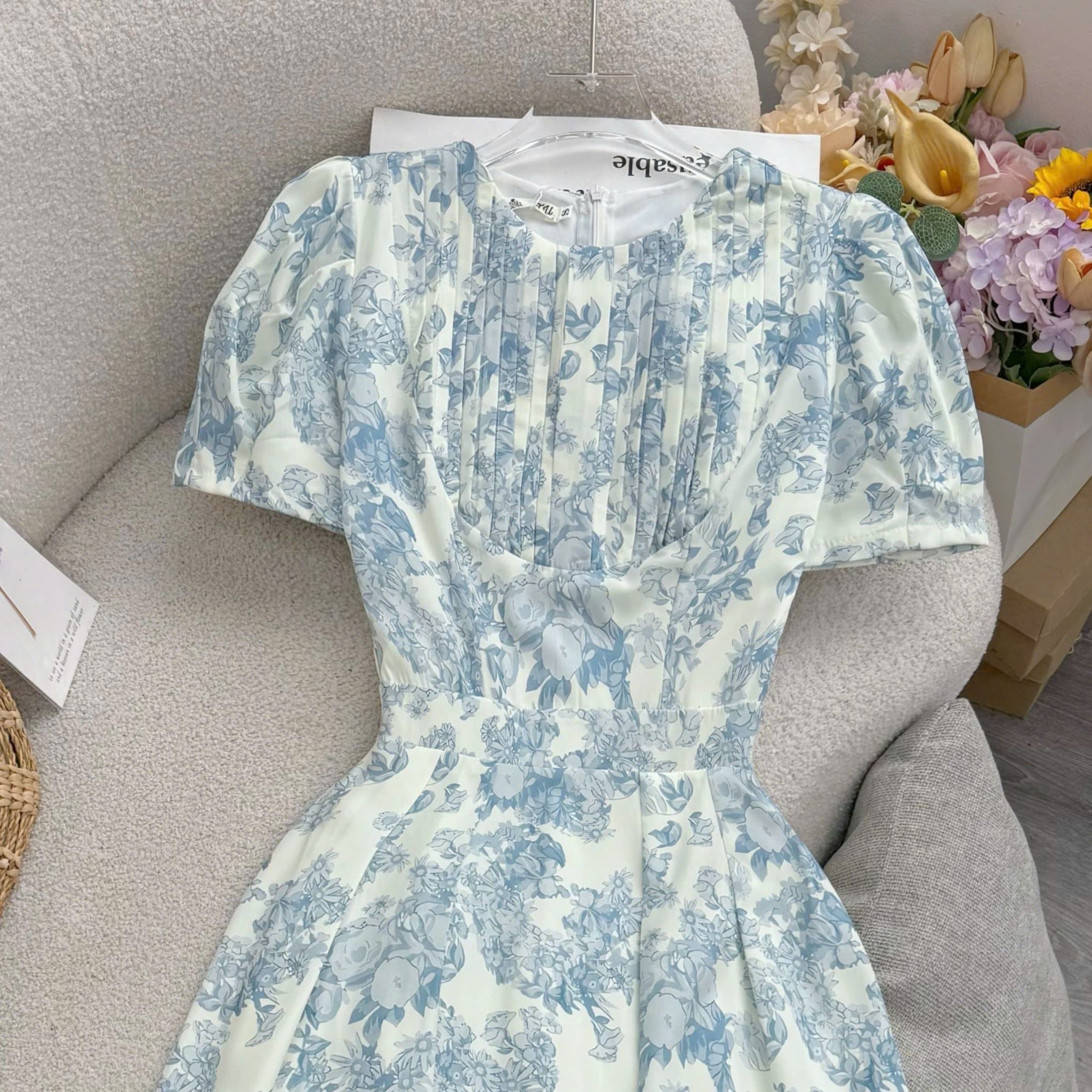 Đầm Thiết Kế Cổ Tròn Dáng Xòe Đầm Đi Tiệc TuTu Store Mã D1844