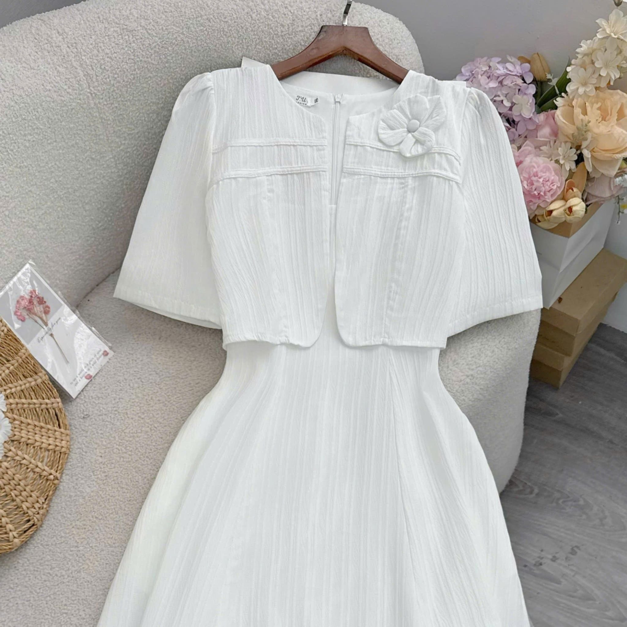Đầm Thiết Kế Tay Lỡ Dáng Dài Đầm Đi Tiệc TuTu Store Mã D1882