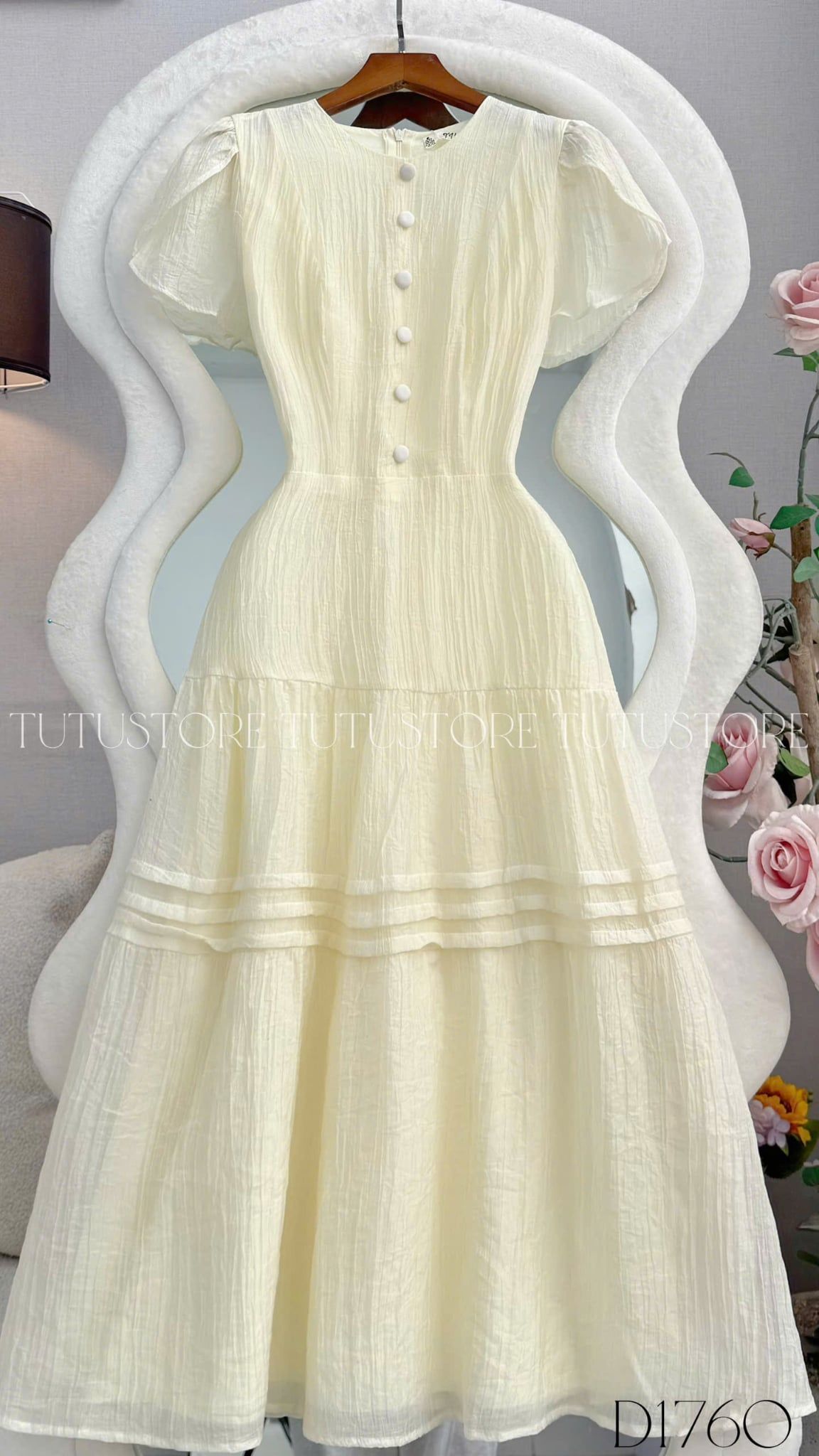 Đầm Thiết Kế Chiết Eo Tùng Xòe Đi Chơi TuTu Store Mã D1760