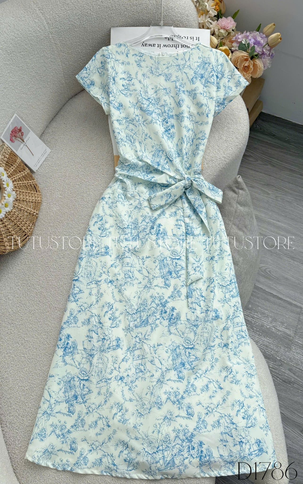 Đầm Thiết Kế Buộc Eo Dáng Dài Đi Tiệc TuTu Store Mã D1786