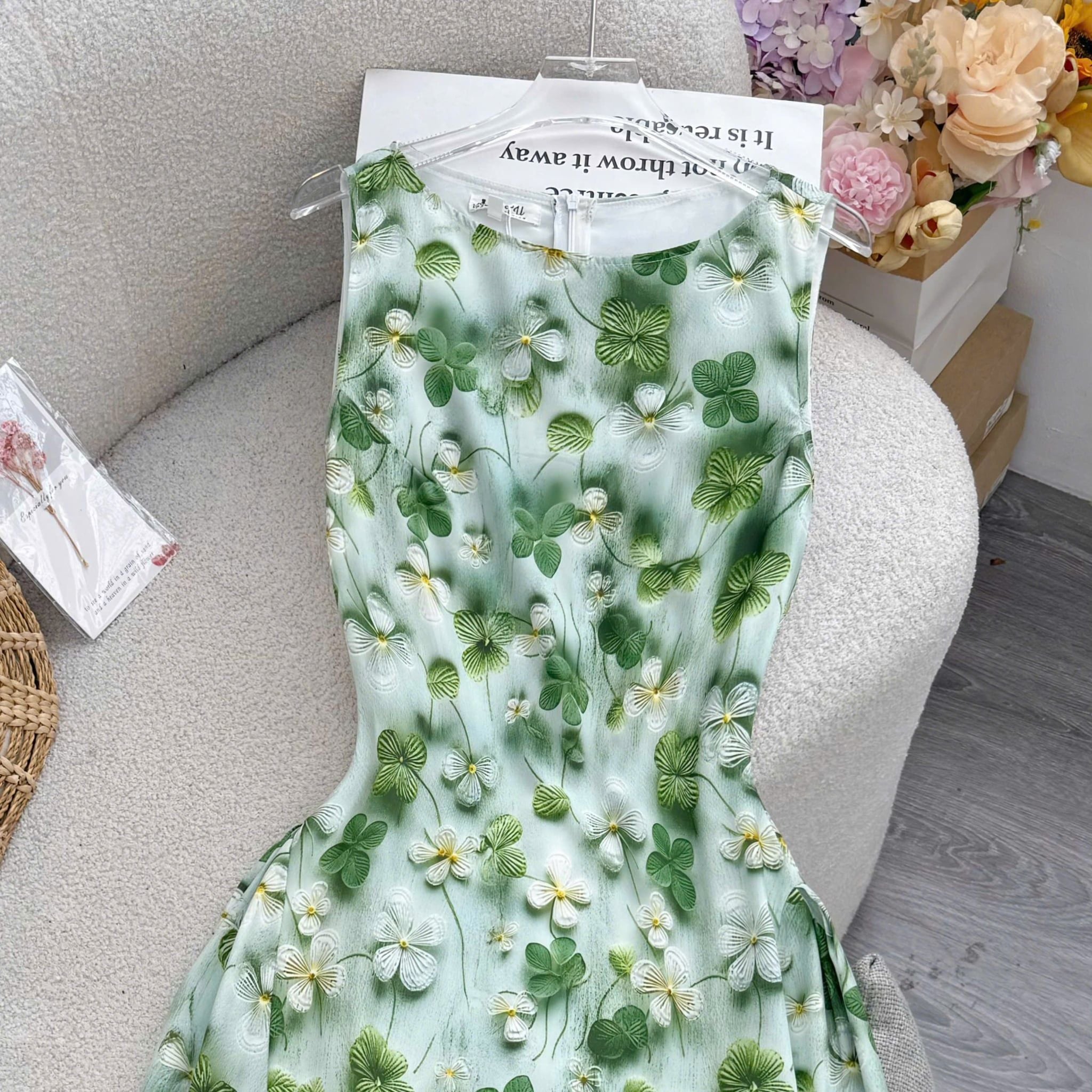 Đầm Thiết Kế Cổ Thuyền Dáng Dài Đơn Giản Đi Chơi TuTu Store Mã D1811