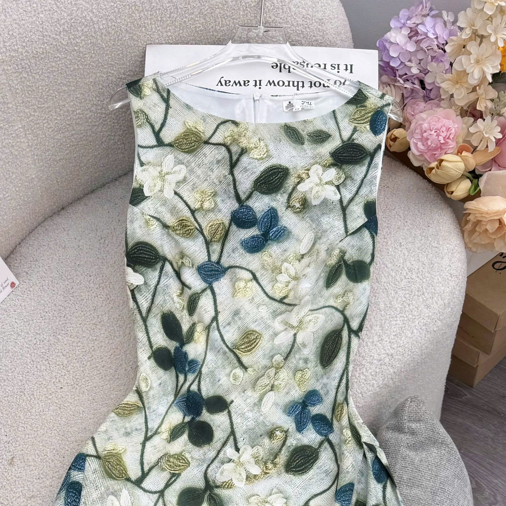 Đầm Thiết Kế Cổ Thuyền Dáng Dài Đơn Giản Đi Chơi TuTu Store Mã D1811