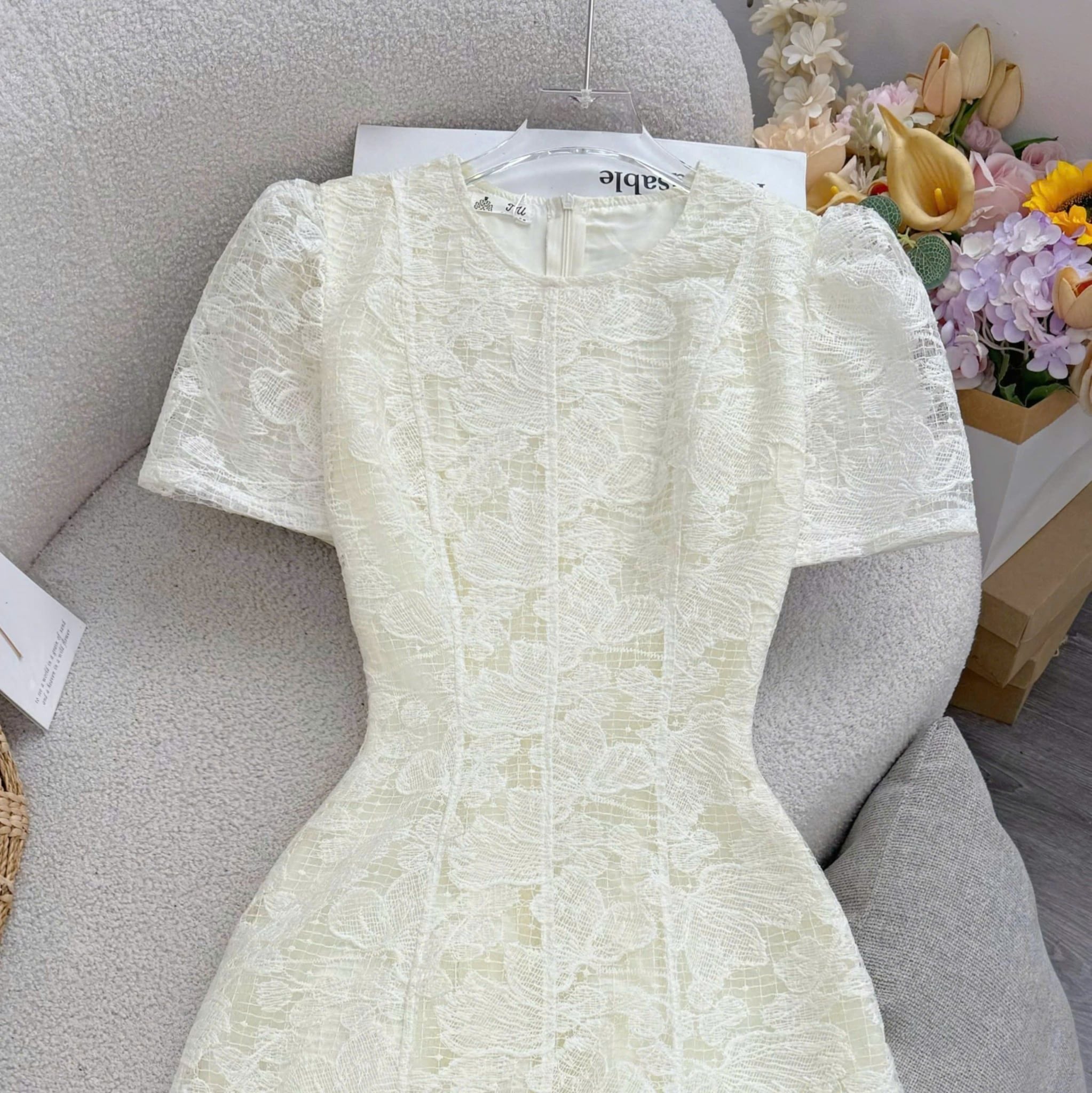 Đầm Thiết Kế Cổ Tròn Dáng Xòe Đầm Đi Tiệc TuTu Store Mã D1869