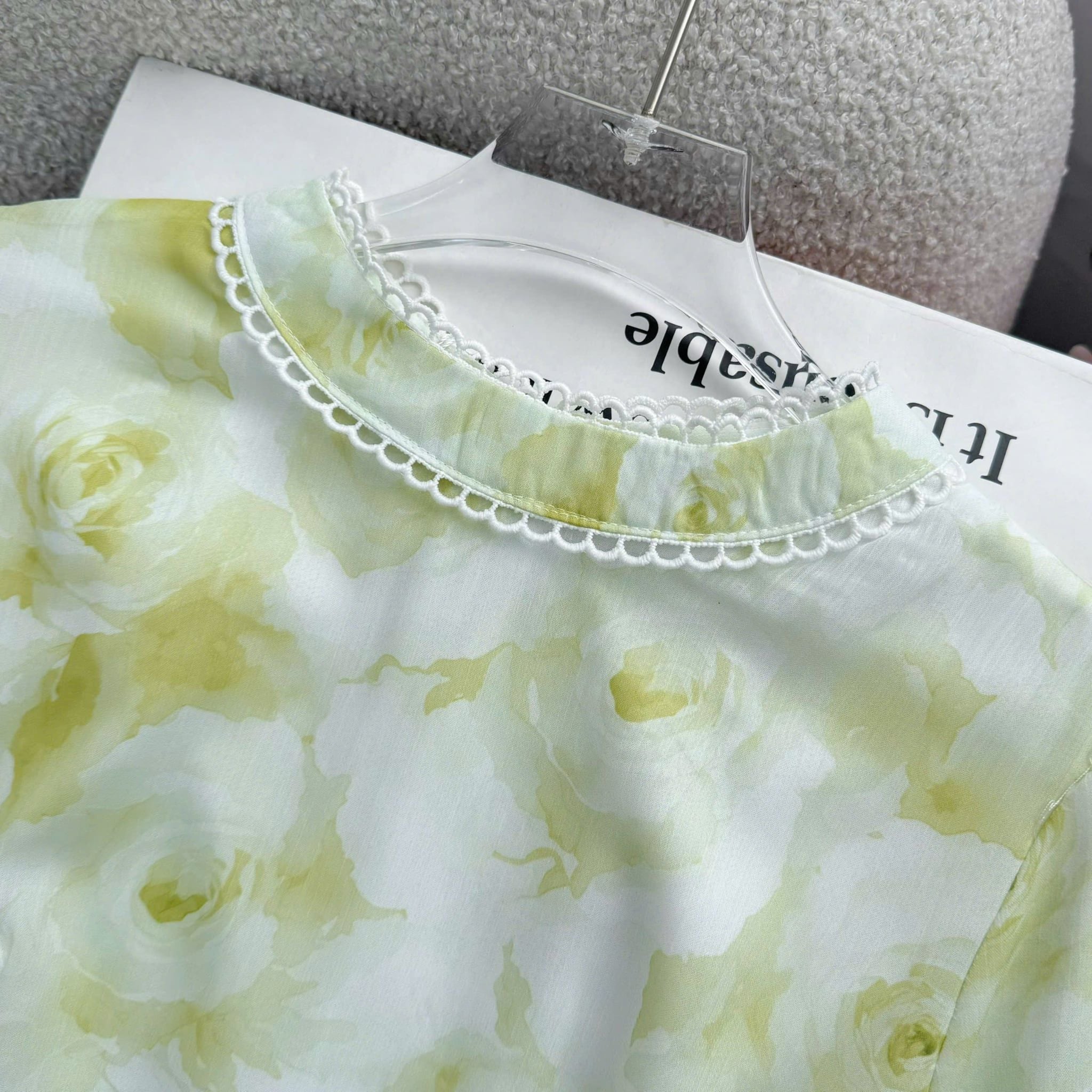 Đầm Thiết Kế Cổ Trụ Dáng Xòe Họa Tiết Hoa Đầm Đi Tiệc TuTu Store Mã D1916