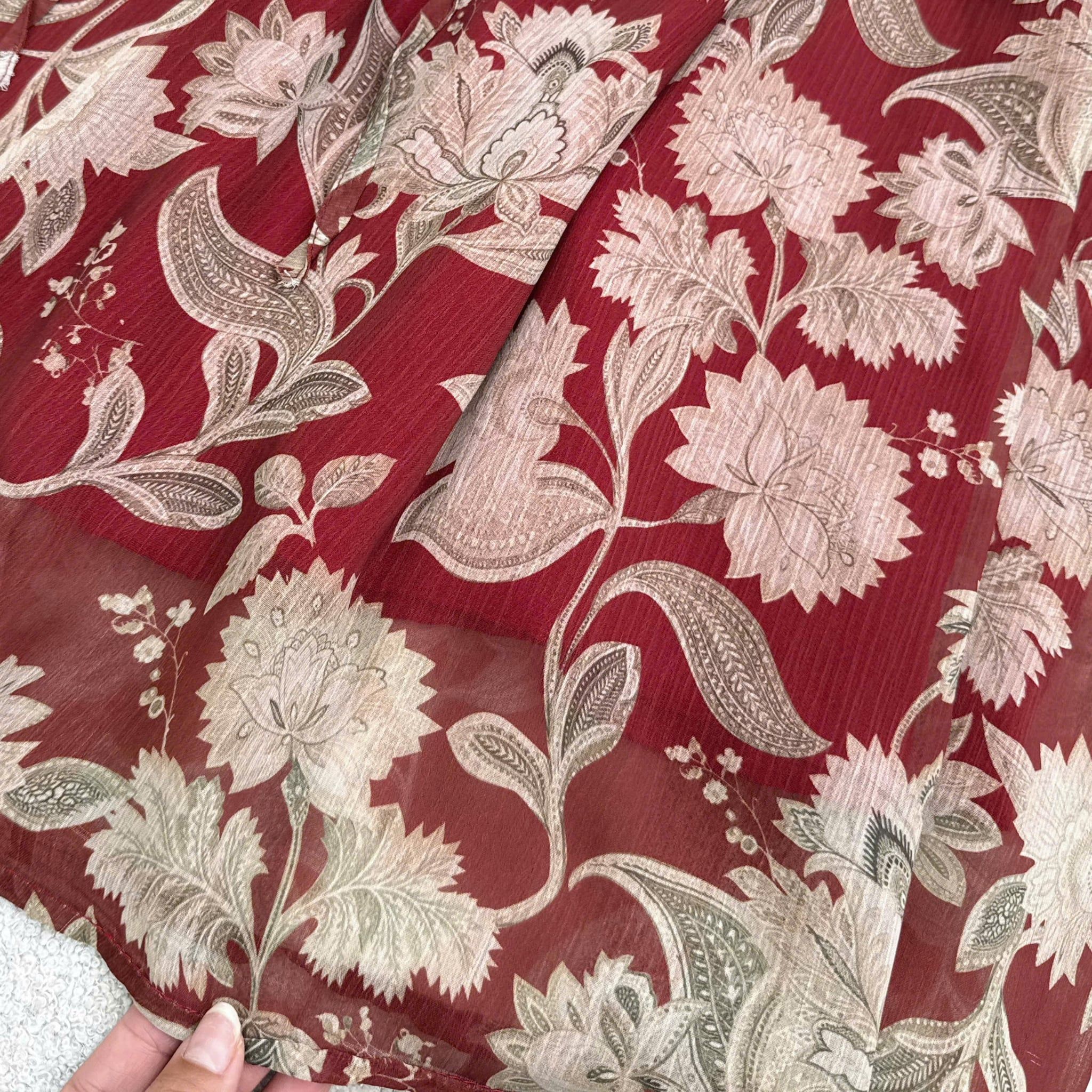 Đầm Thiết Kế Cổ Sơ Mi Dáng Xòe Họa Tiết Hoa Đầm Đi Tiệc TuTu Store Mã D1873