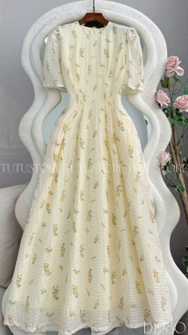 Đầm Thiết Kế Cổ Tròn Dáng Dài Đi Chơi TuTu Store D1980