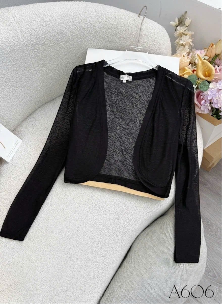 Áo Thiết Kế Khoác Ngoài Dáng Croptop Mỏng Nhẹ Nhàng Đi Chơi TuTu Store Mã A606