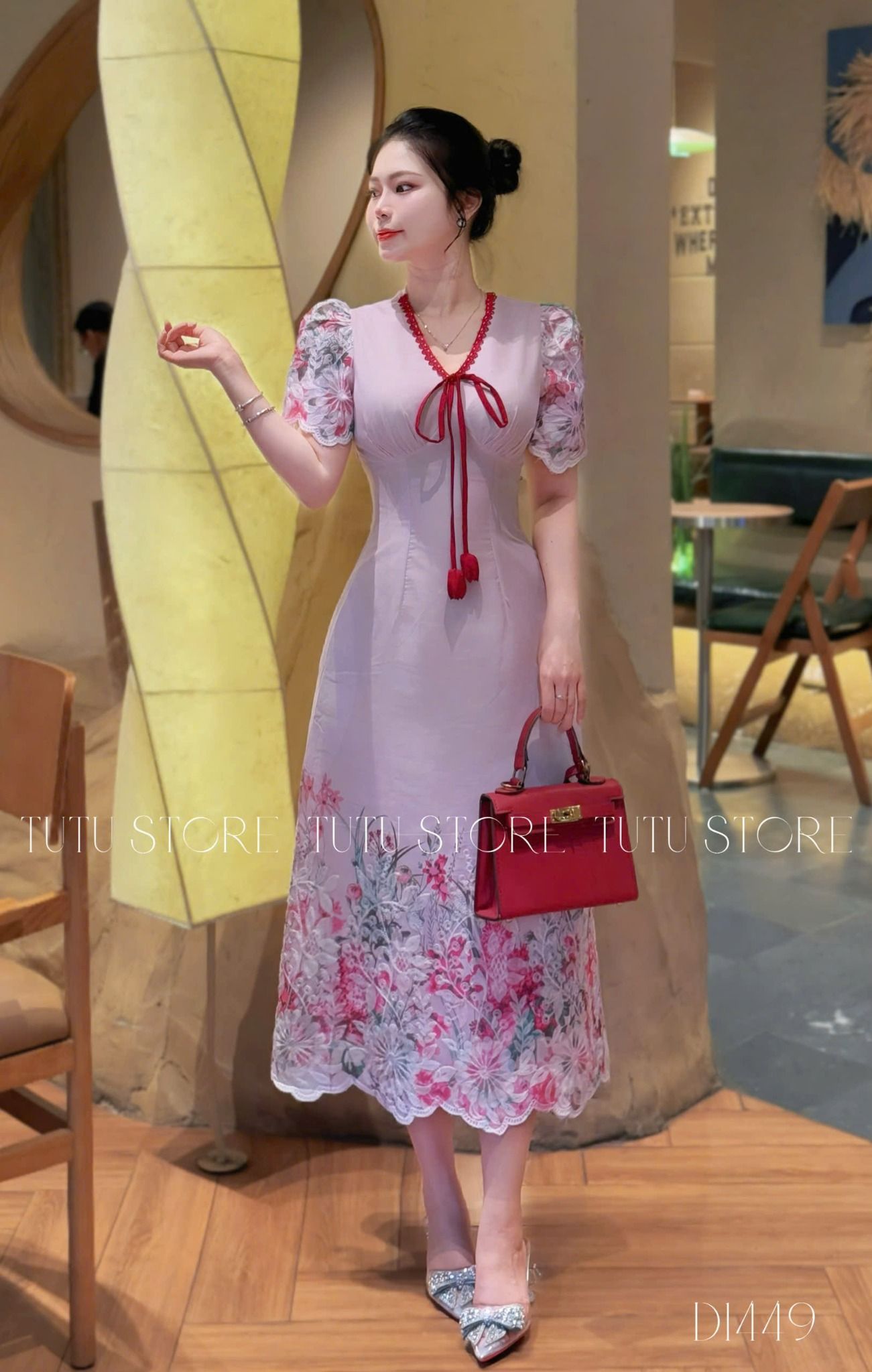 Đầm Kate Thêu Thiết Kế TuTu Store Phù Hợp Đi Tiệc Dành Cho Nữ - Mã D1449