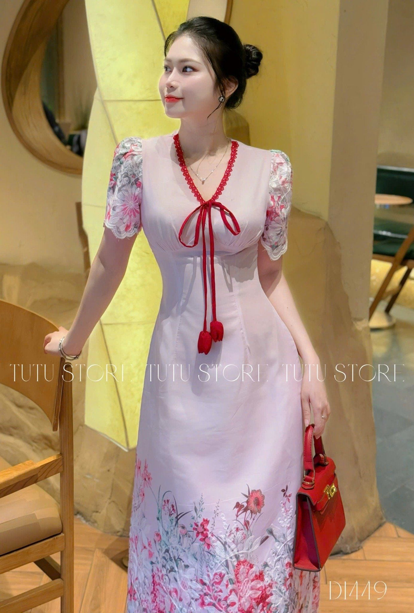 Đầm Kate Thêu Thiết Kế TuTu Store Phù Hợp Đi Tiệc Dành Cho Nữ - Mã D1449