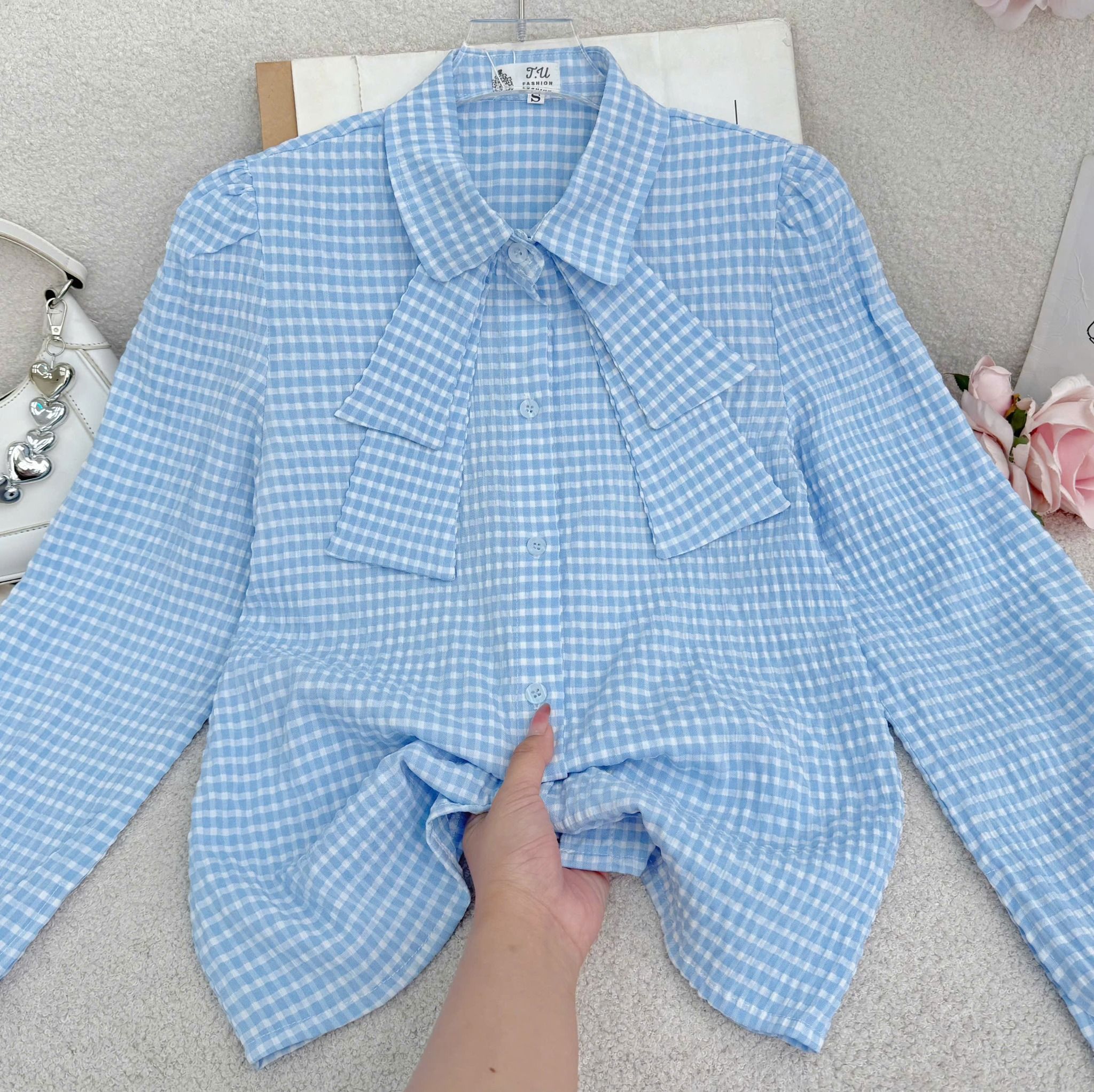 Áo Cotton Gân Thiết Kế TuTu Store Dành Cho Nữ - Mã AS530