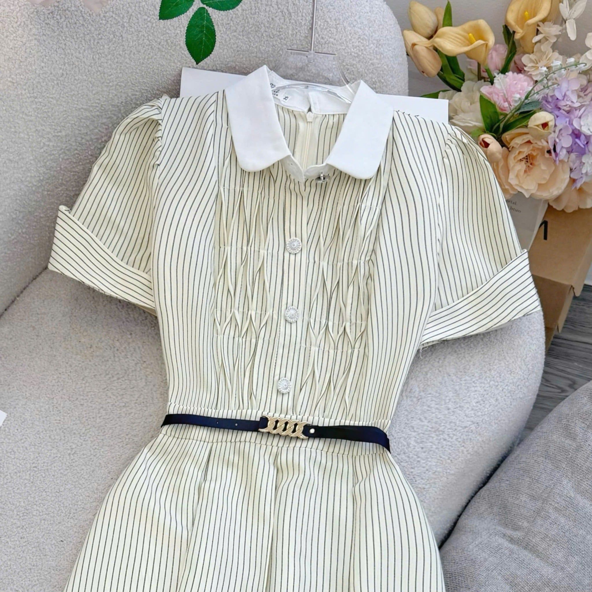 Đầm Bố Cotton Thiết Kế TuTu Store Phù Hợp Đi Tiệc Dành Cho Nữ - Mã D1457