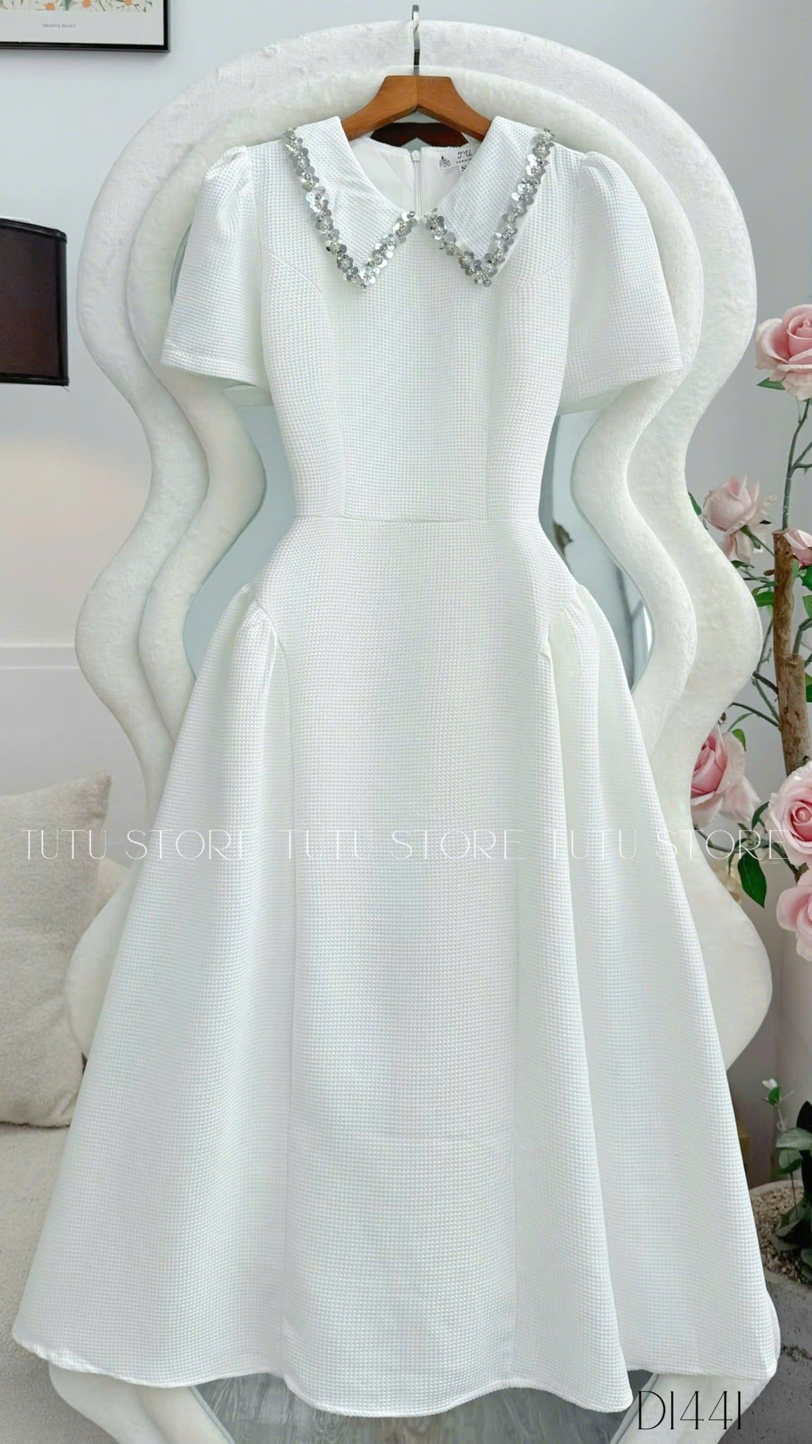 Đầm Bố Lendy Thiết Kế TuTu Store Phù Hợp Đi Tiệc Dành Cho Nữ - Mã D1441