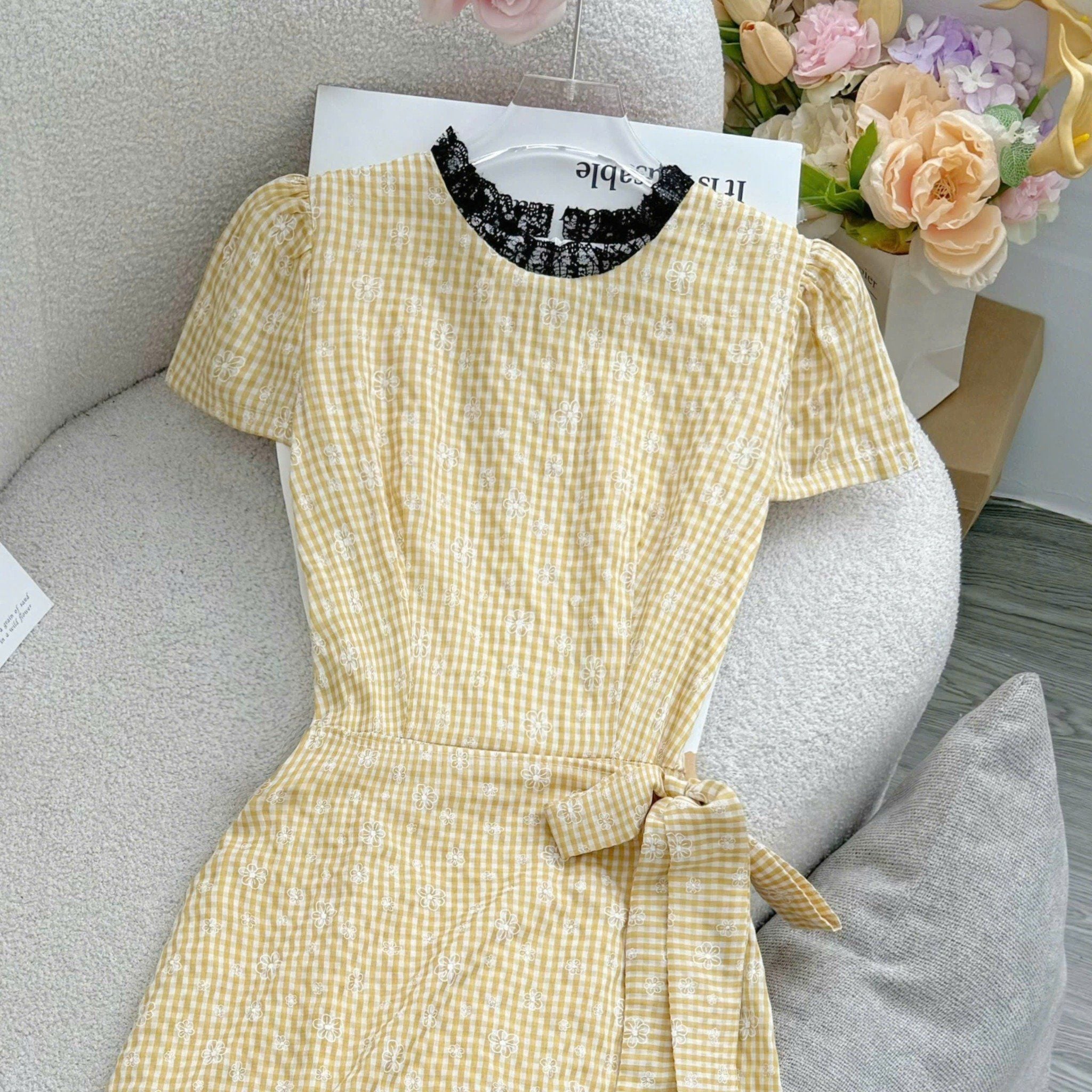 Đầm Xô Linen Thiết Kế TuTu Store Phù Hợp Đi Làm Dành Cho Nữ - Mã D1427