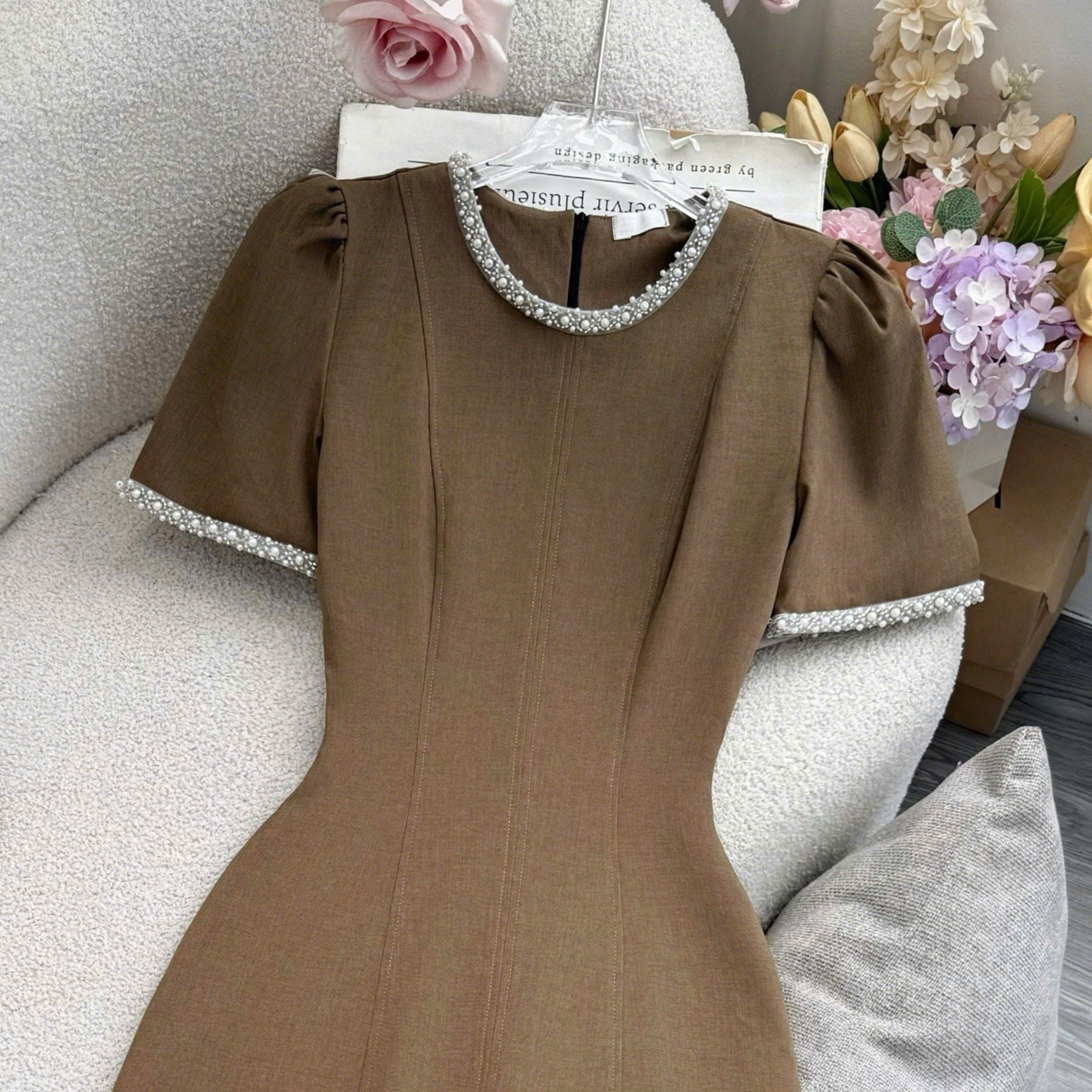 Đầm Cotton Mịn Thiết Kế TuTu Store Phù Hợp Đi Làm Dành Cho Nữ - Mã D1414