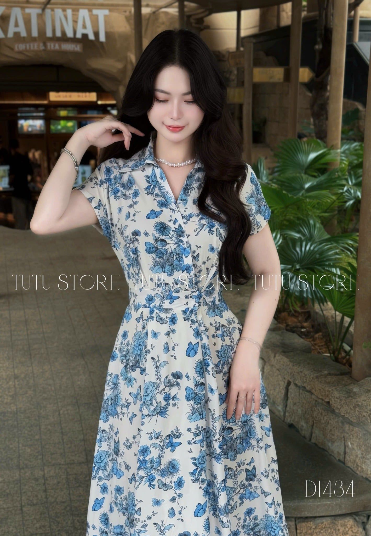 Đầm Lụa Nhật Thiết Kế TuTu Store Phù Hợp Đi Làm Dành Cho Nữ - Mã D1434