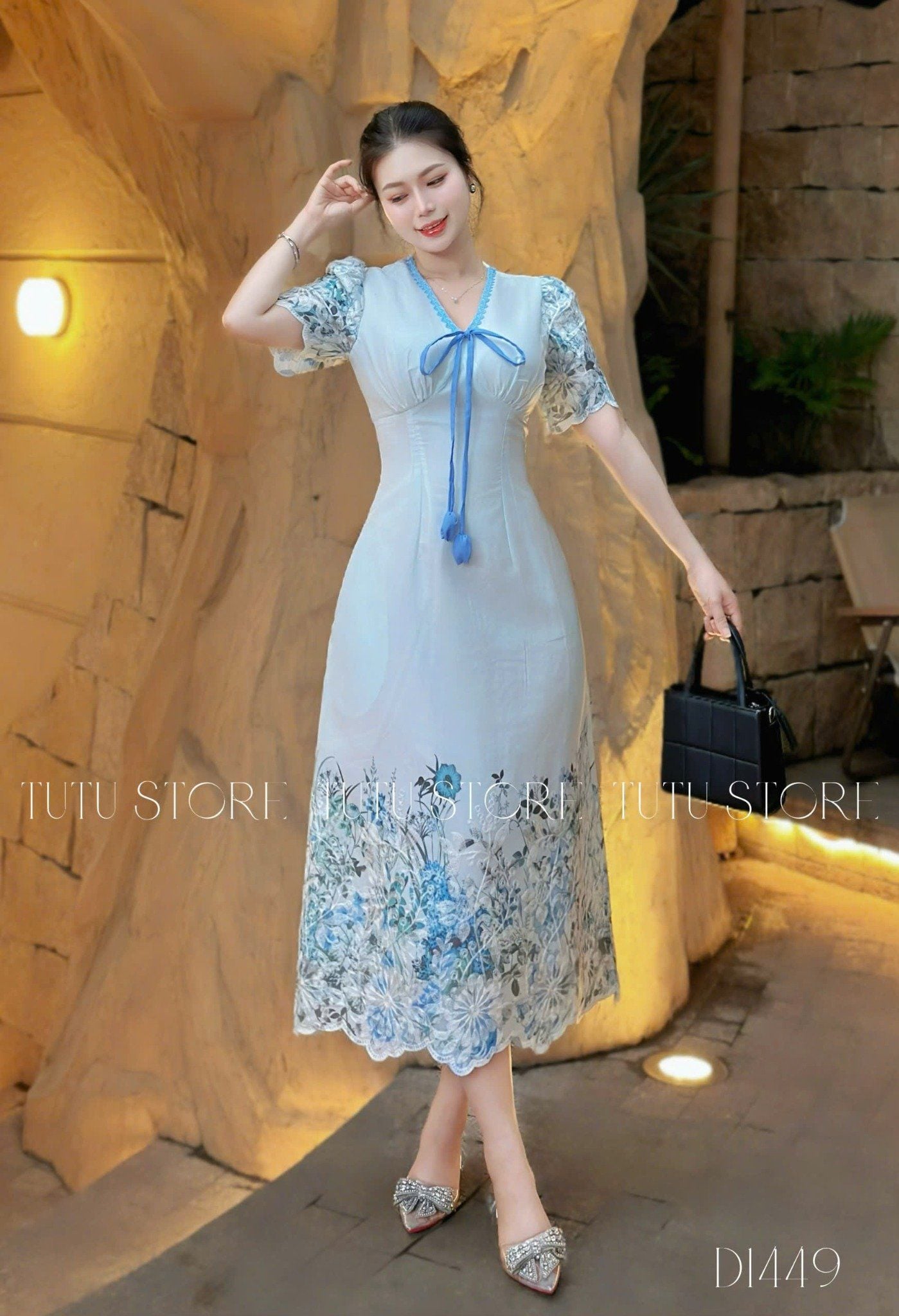 Đầm Kate Thêu Thiết Kế TuTu Store Phù Hợp Đi Tiệc Dành Cho Nữ - Mã D1449