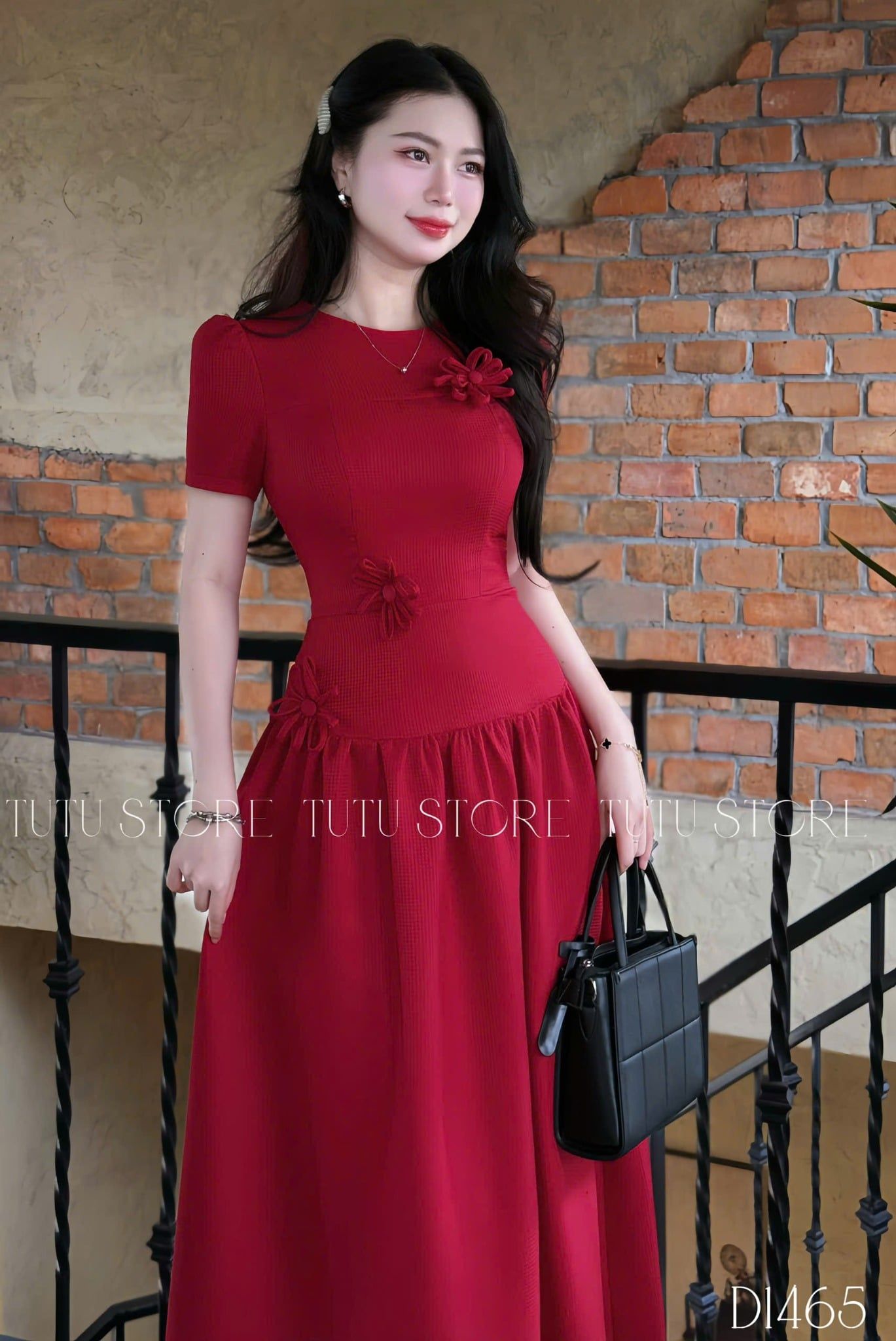 Đầm Bố Lendy Thiết Kế TuTu Store Phù Hợp Đi Tiệc Dành Cho Nữ - Mã D1465