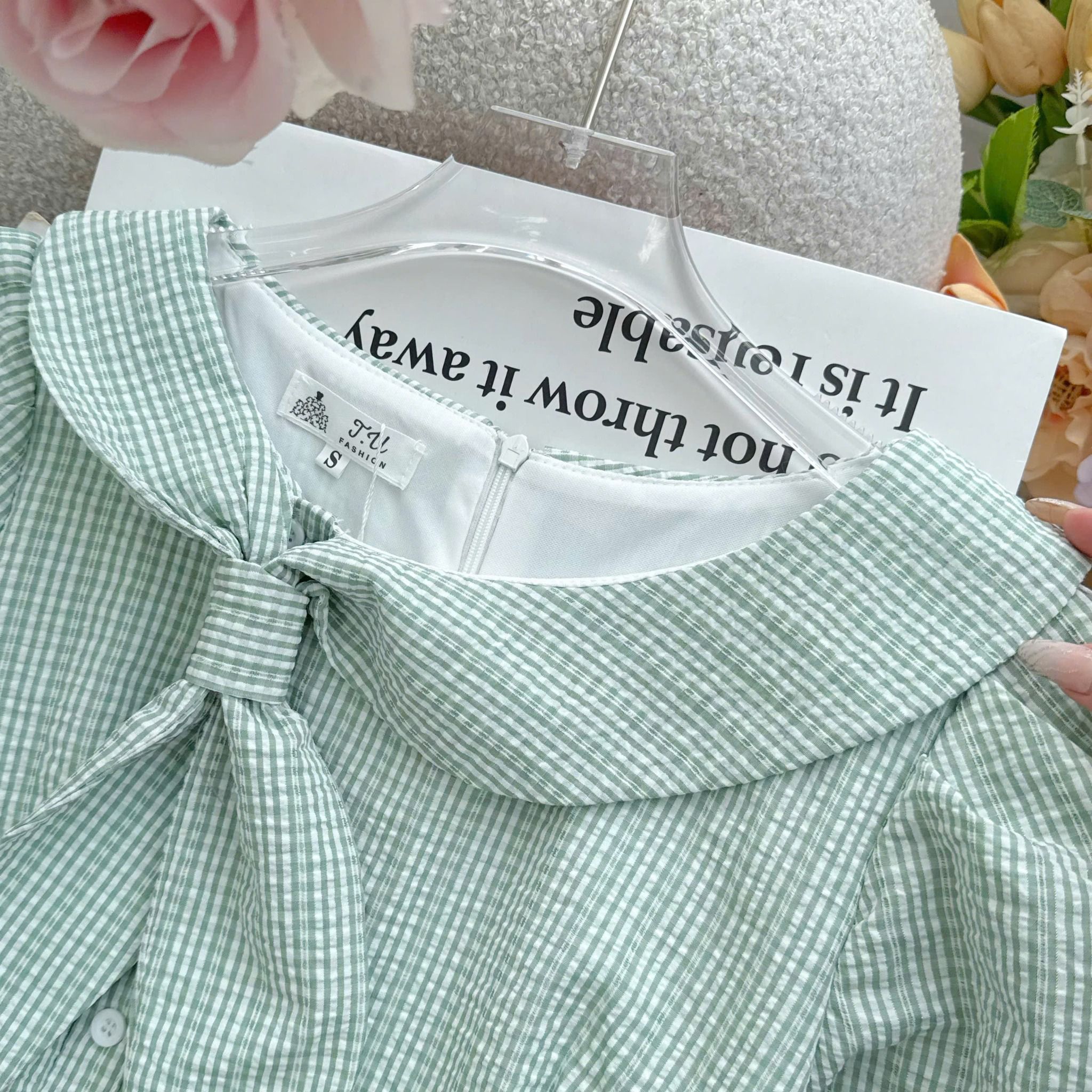 Đầm Caro Xốp Thiết Kế TuTu Store Phù Hợp Đi Làm Dành Cho Nữ - Mã D1455