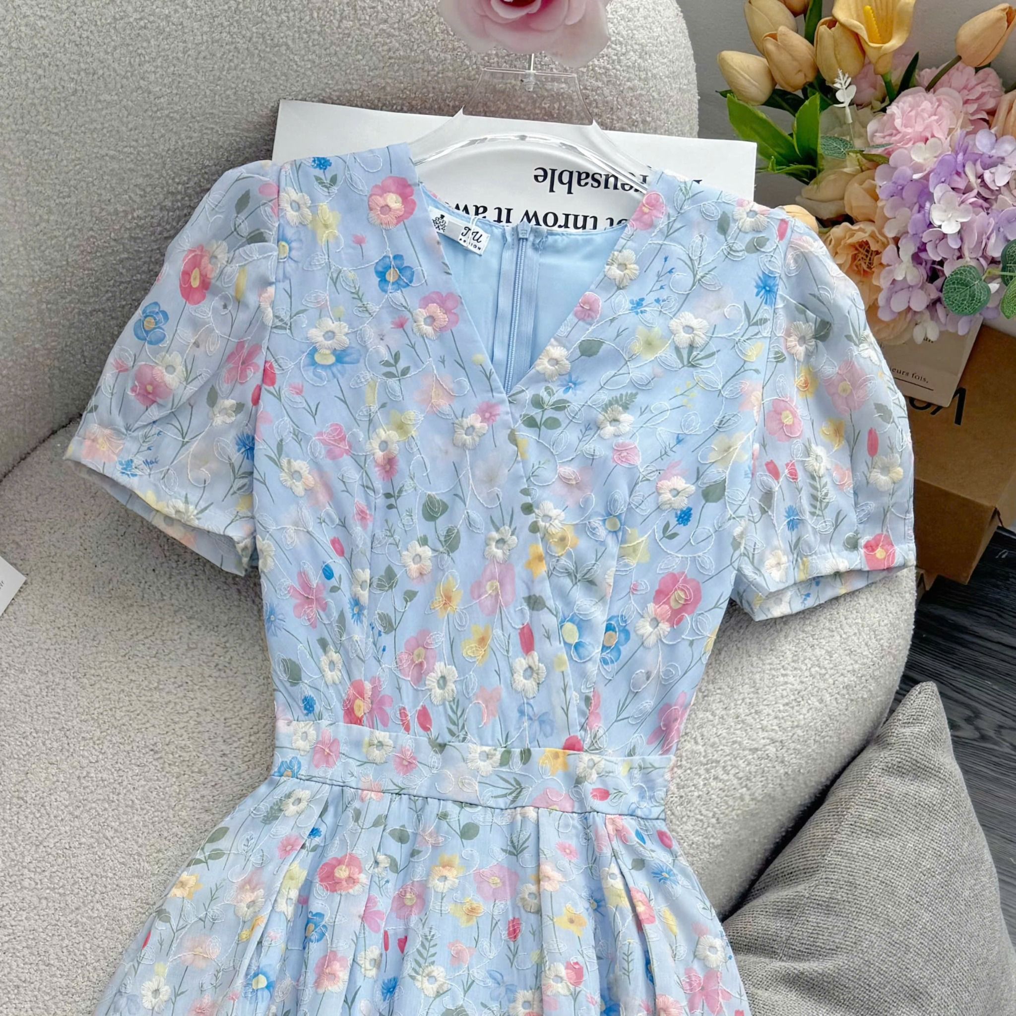 Đầm Kate Thêu Thiết Kế TuTu Store Phù Hợp Đi Tiệc Dành Cho Nữ - Mã D1467