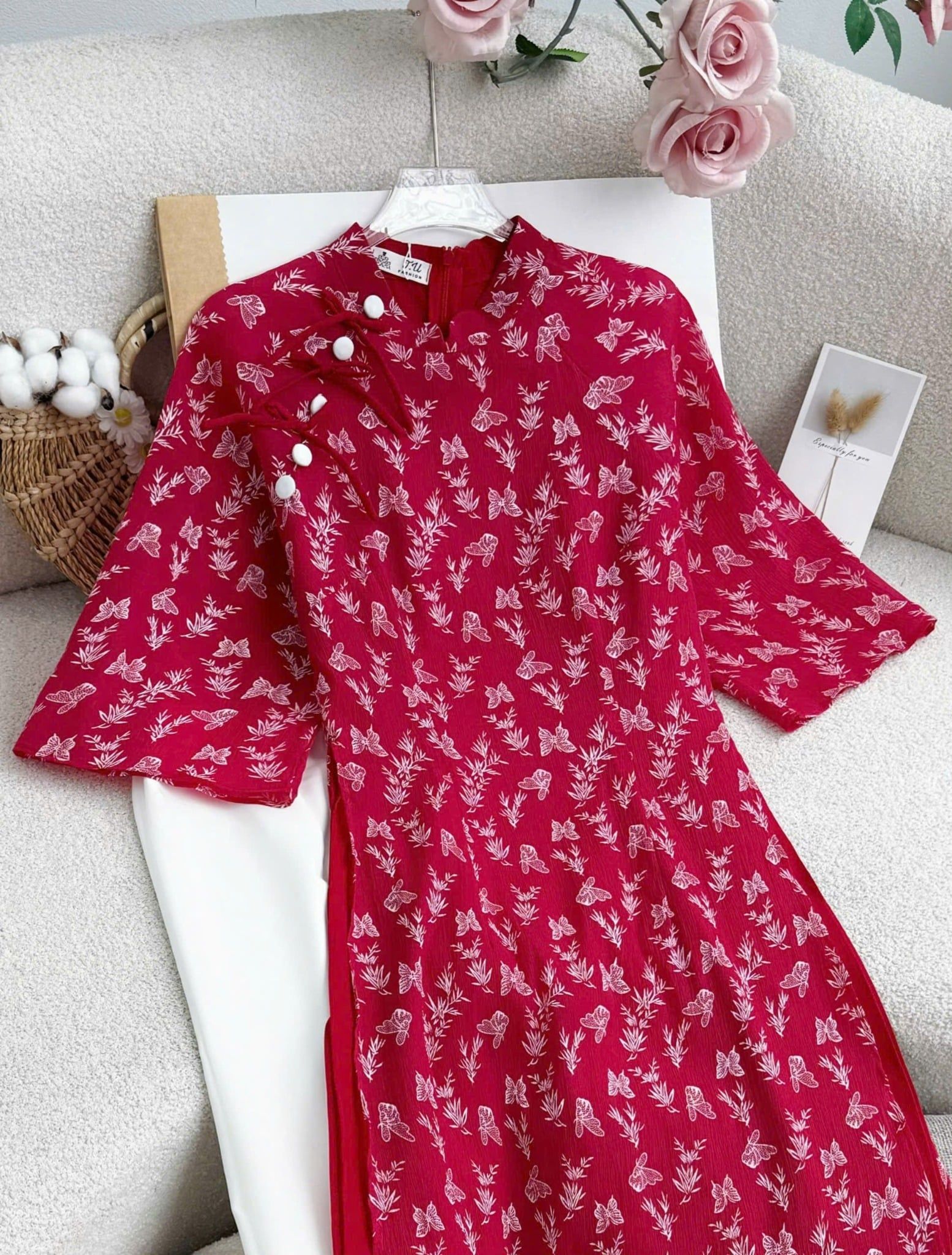 Áo Dài Thiết Kế TuTu Store - Mã AS631