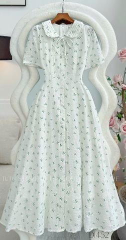 Đầm Tơ Linen Thiết Kế TuTu Store Phù Hợp Đi Làm Dành Cho Nữ - Mã D1452